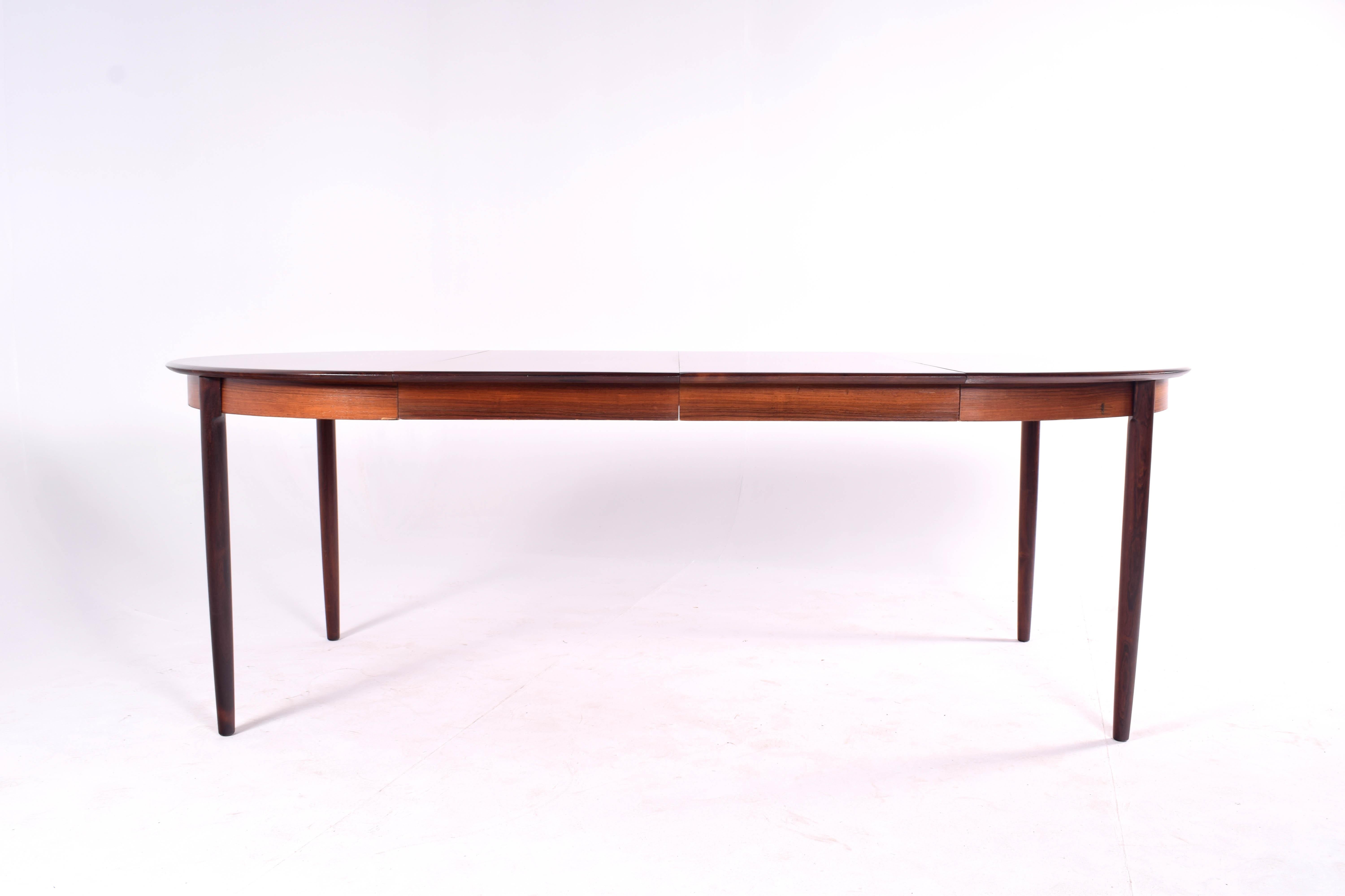 Danish Midcentury Rosewood Dining Table Model 15 by Niels Moller for J.L. Møller