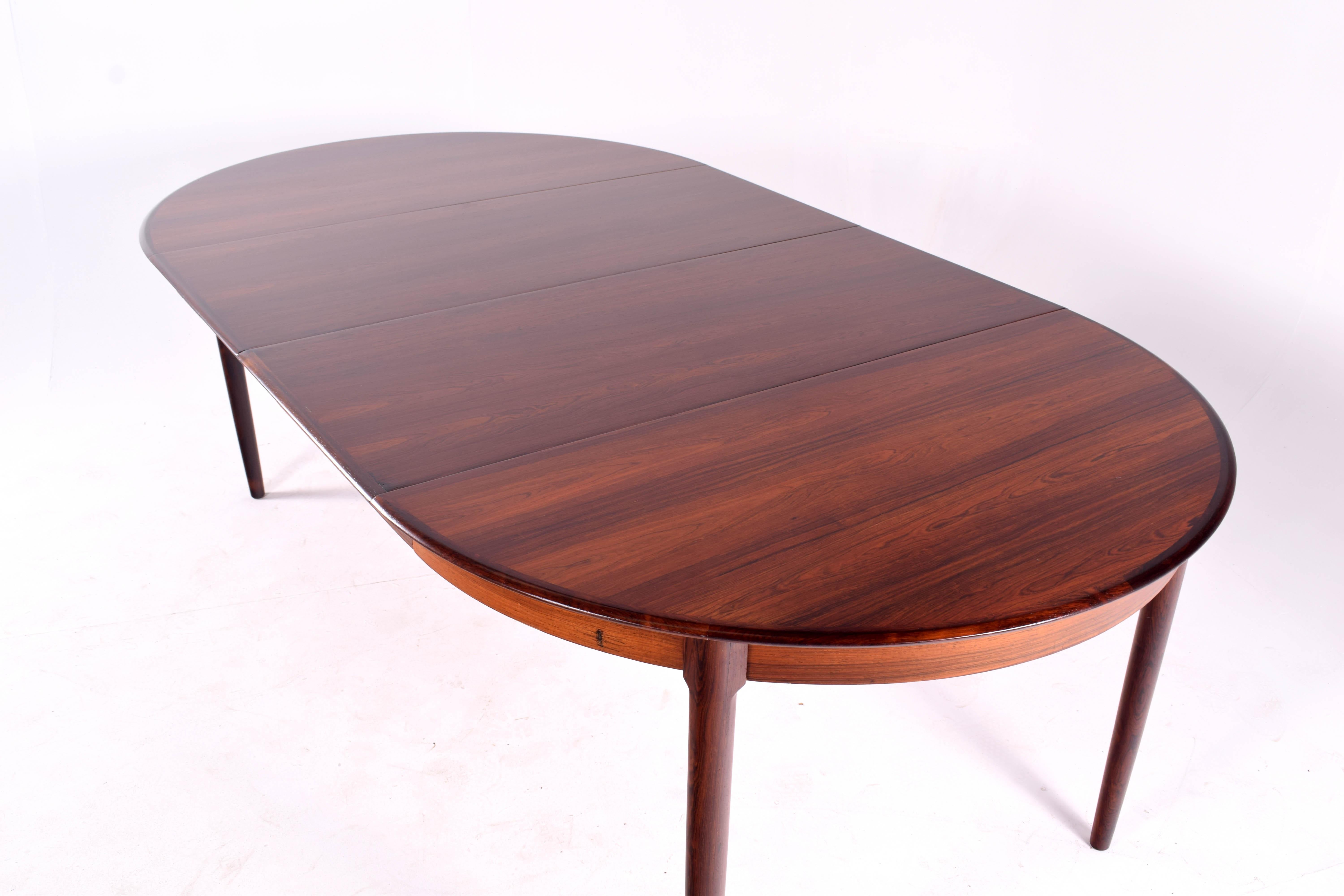 Mid-20th Century Midcentury Rosewood Dining Table Model 15 by Niels Moller for J.L. Møller