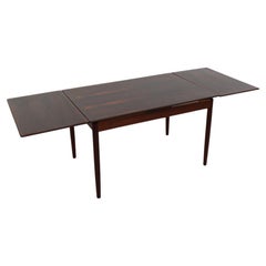 Mid-Century Rosewood Dining Table with Extension Leaves