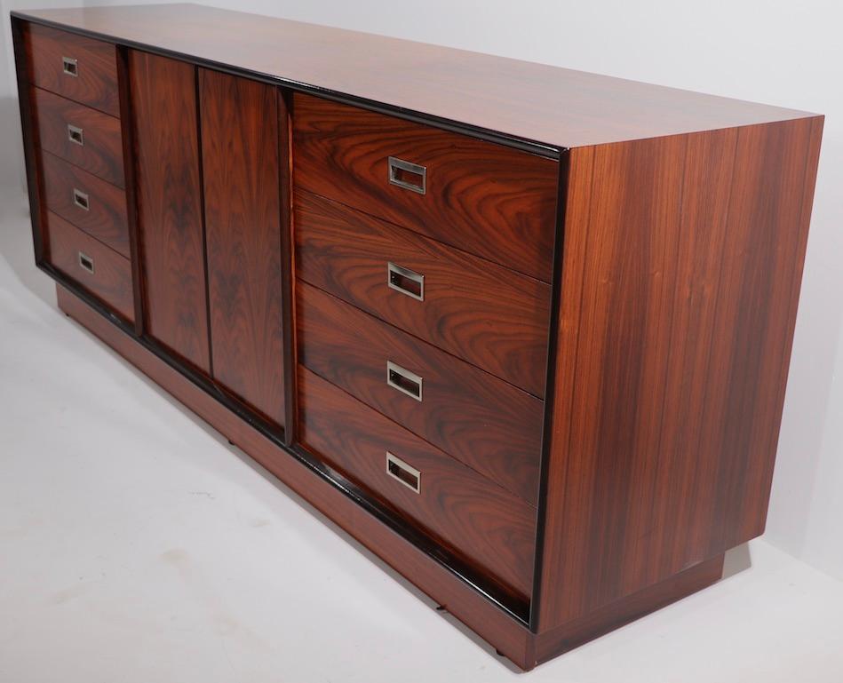 Mid Century Rosewood Dresser Made in Sweden In Good Condition In New York, NY