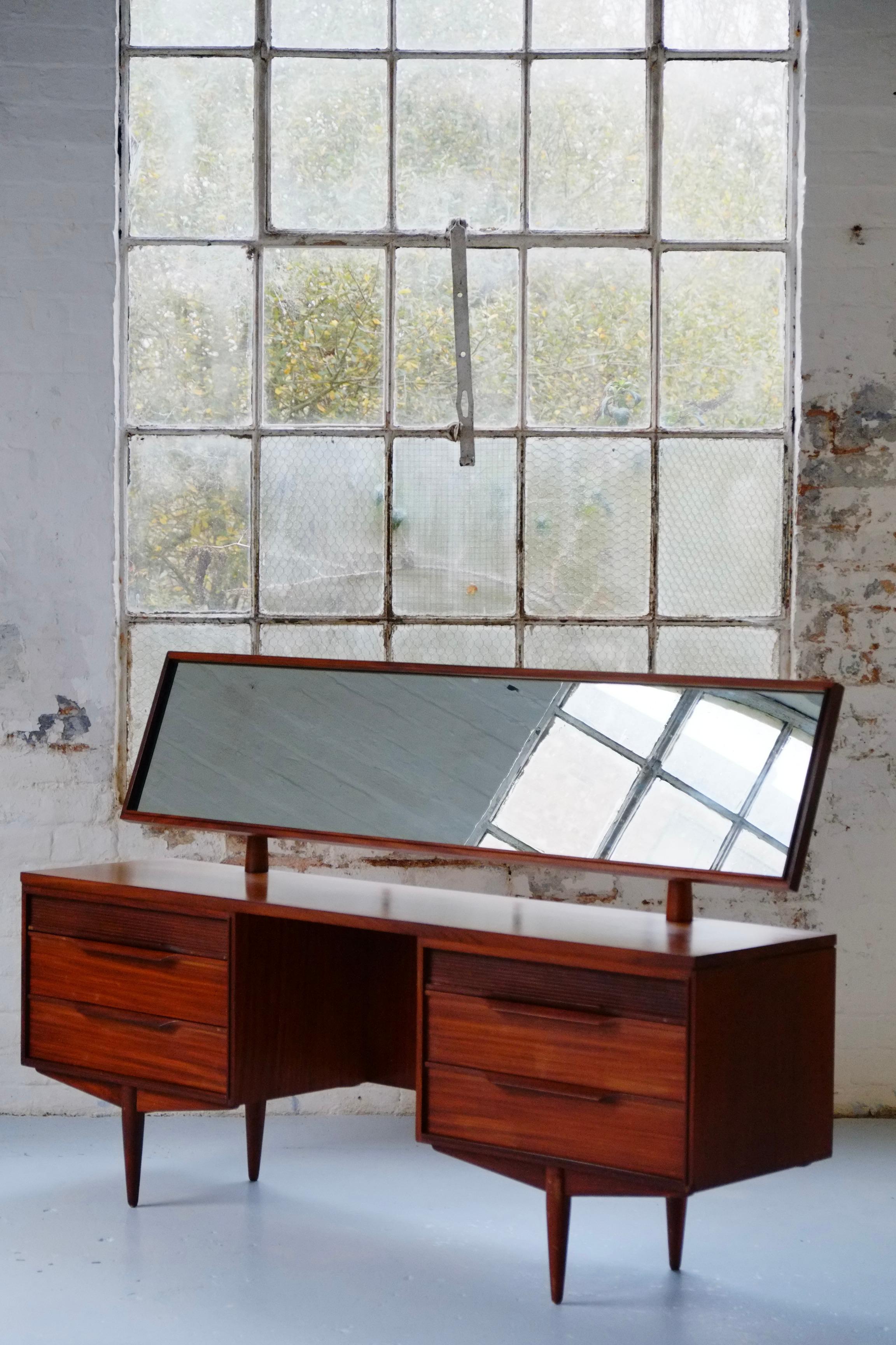 Mid Century Dressing Table & Stool by Arthur Edwards - English C1960 5