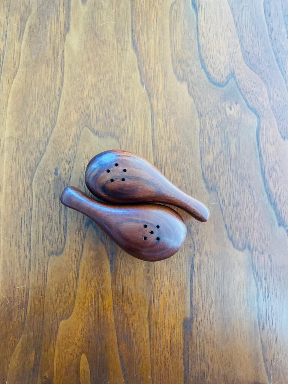 Mid-Century Modern Mid Century Rosewood “Elephant” Salt & Pepper Shakers For Sale