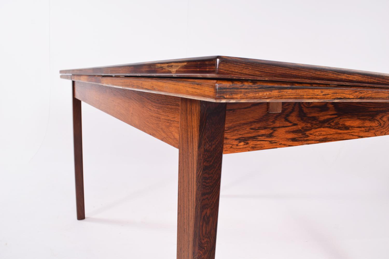 Midcentury Rosewood Extendable Dining Table, 1960s 4