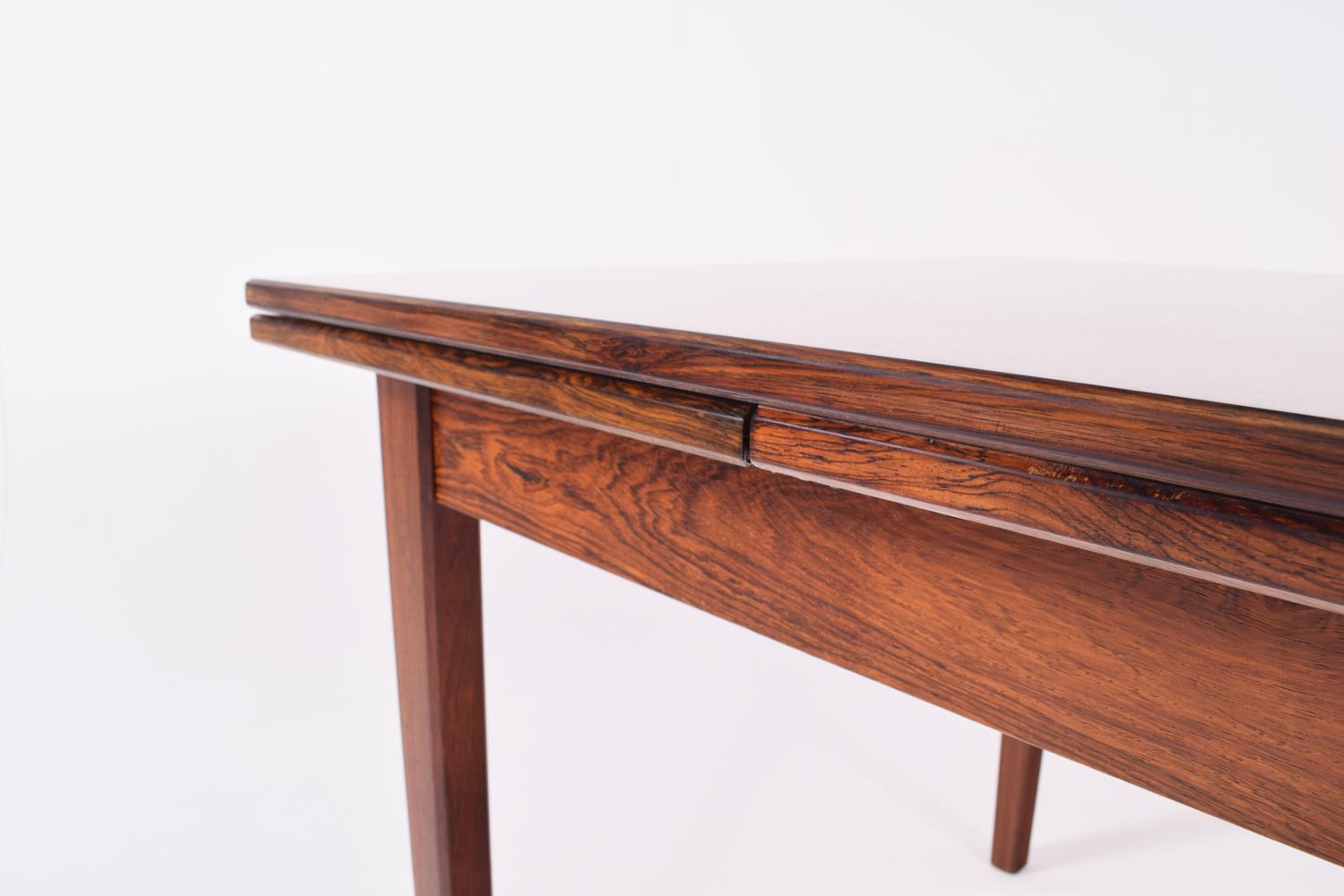 Midcentury Rosewood Extendable Dining Table, 1960s 5