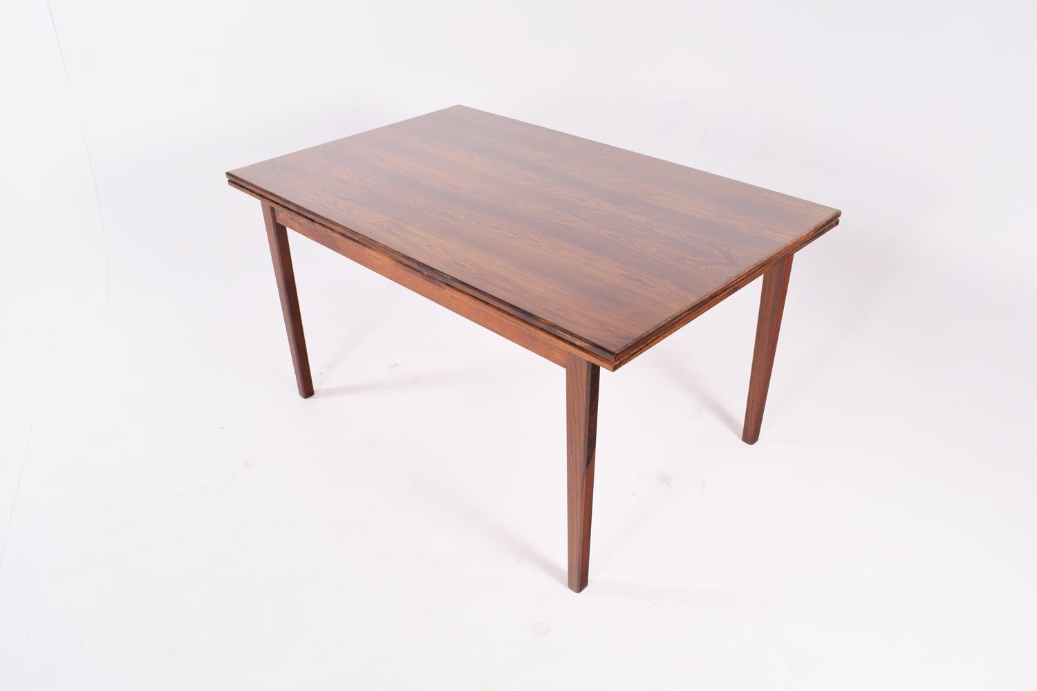 Mid-Century Modern Midcentury Rosewood Extendable Dining Table, 1960s