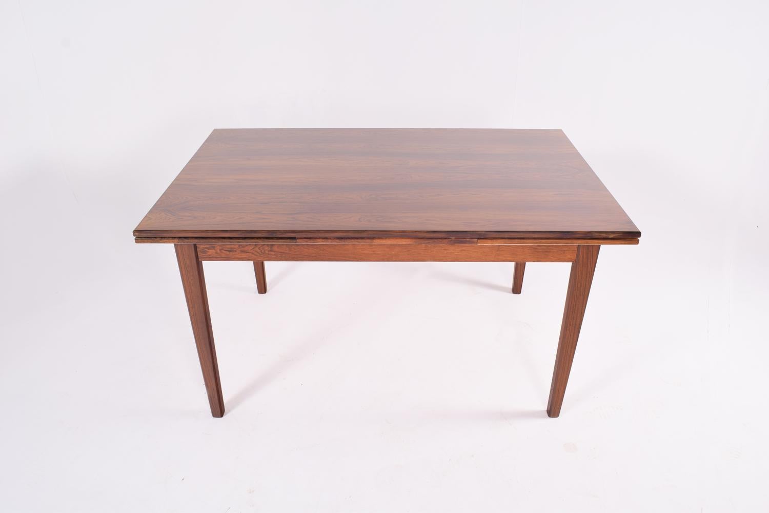 Danish Midcentury Rosewood Extendable Dining Table, 1960s