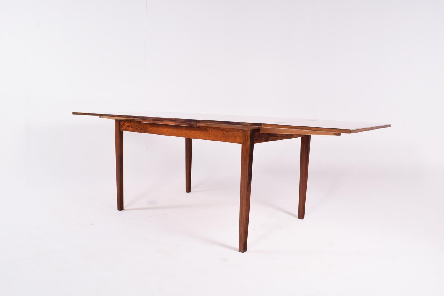 Midcentury Rosewood Extendable Dining Table, 1960s 1