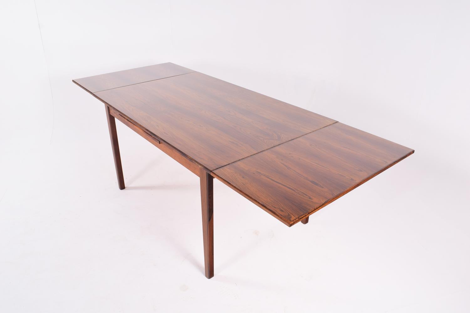 Midcentury Rosewood Extendable Dining Table, 1960s 2