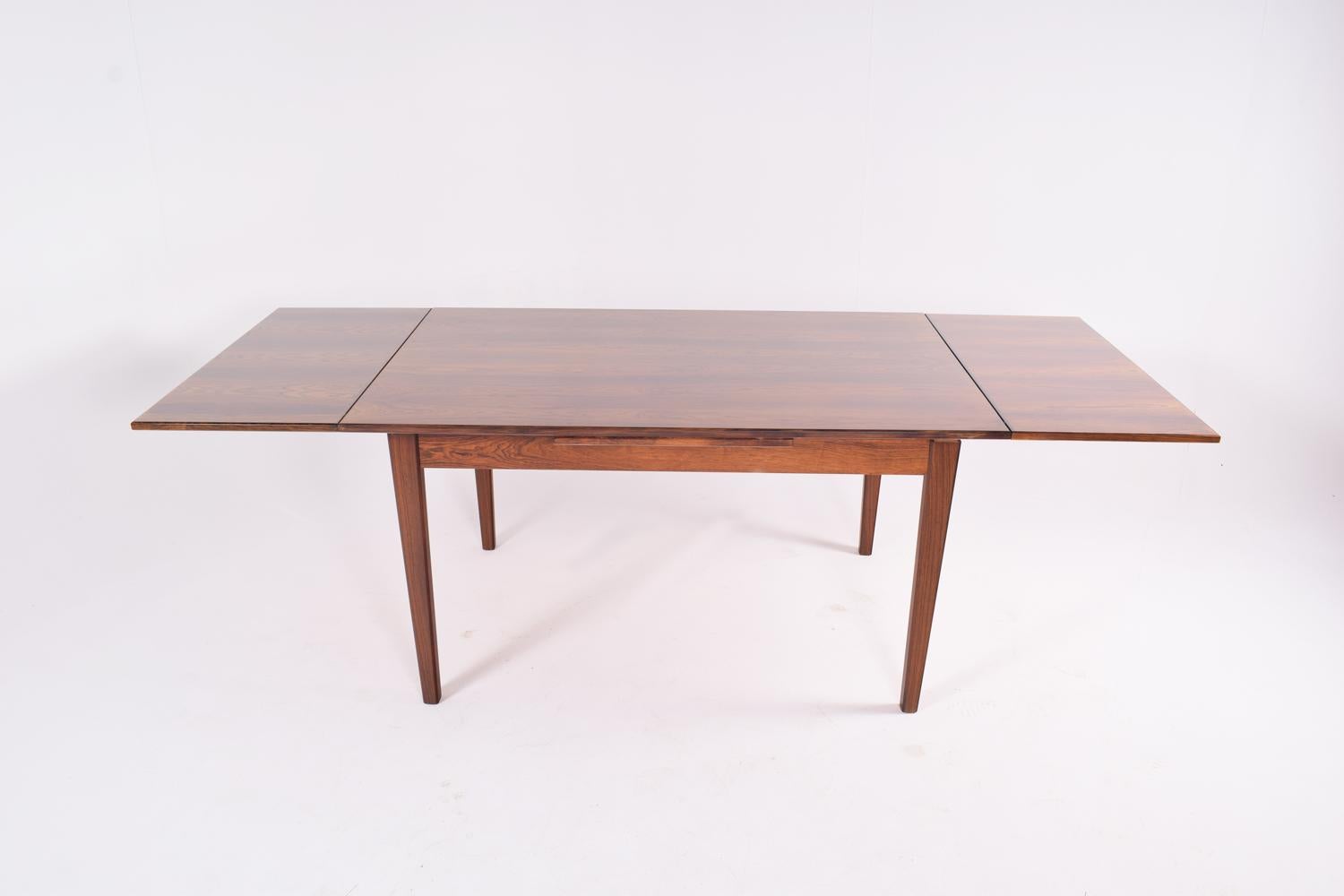 Midcentury Rosewood Extendable Dining Table, 1960s 3