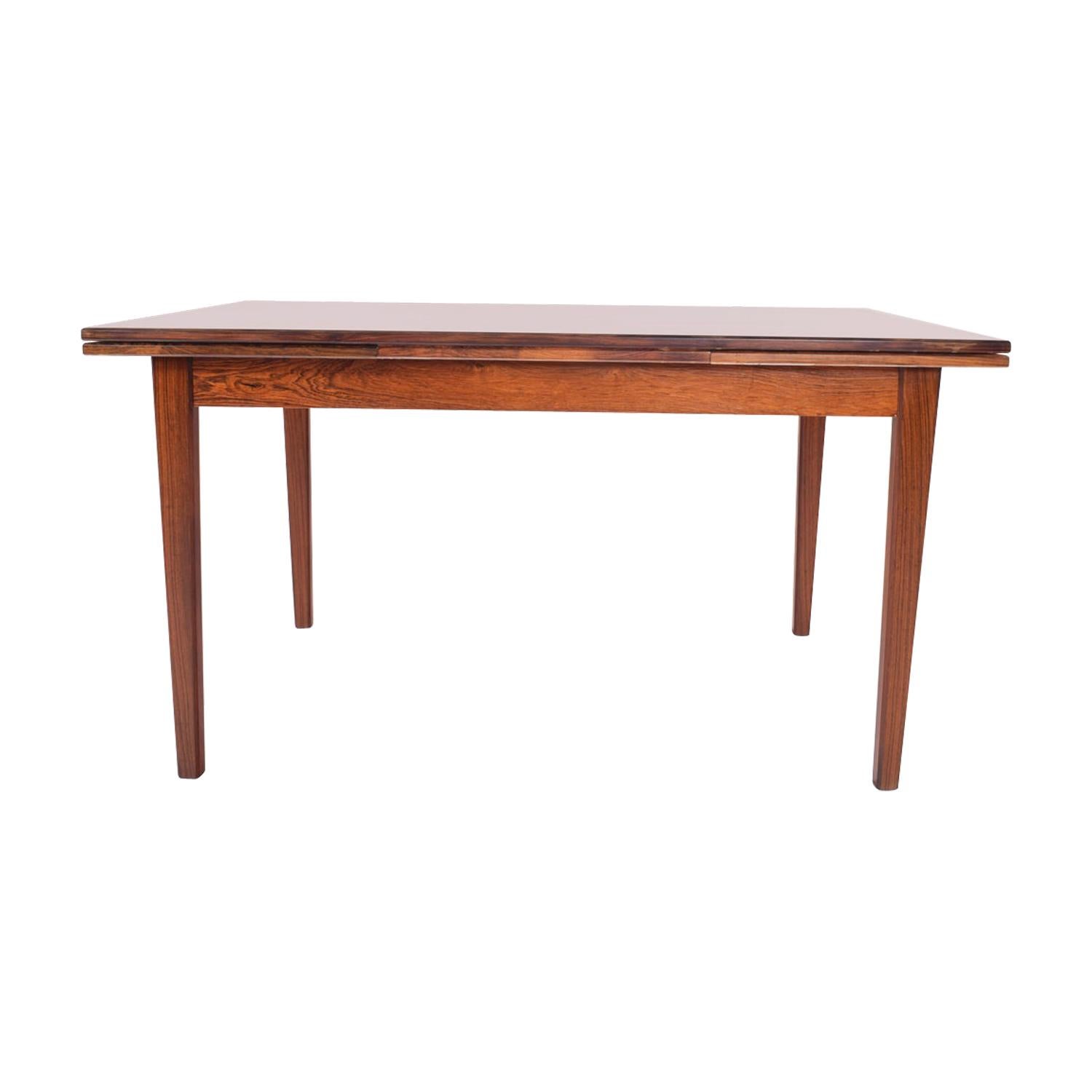 Midcentury Rosewood Extendable Dining Table, 1960s