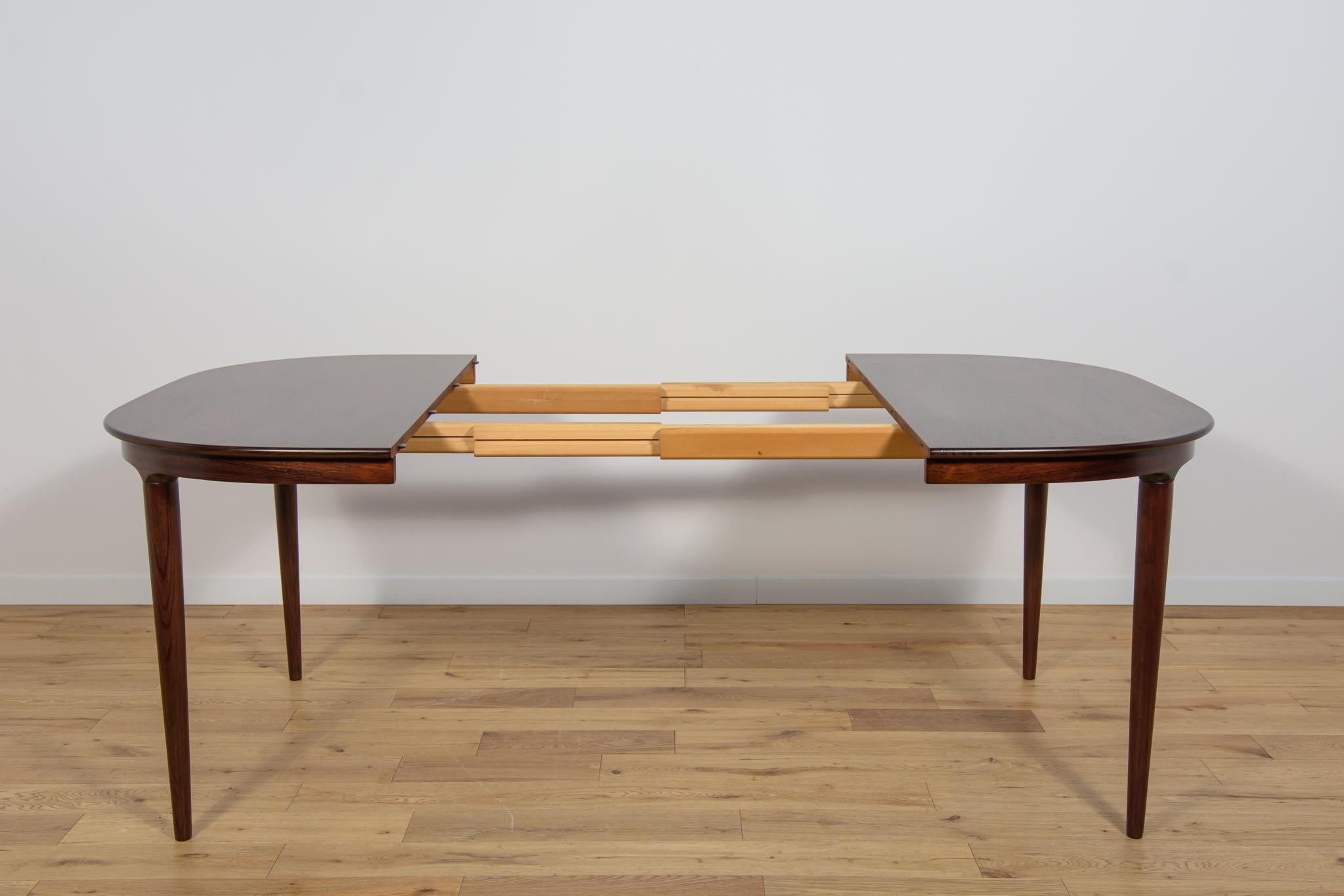 Mid-Century Rosewood Extendable Dining Table from Skovmand & Andersen, 1960s In Excellent Condition For Sale In GNIEZNO, 30