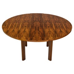 Mid Century Rosewood Extending Circular Dining Table