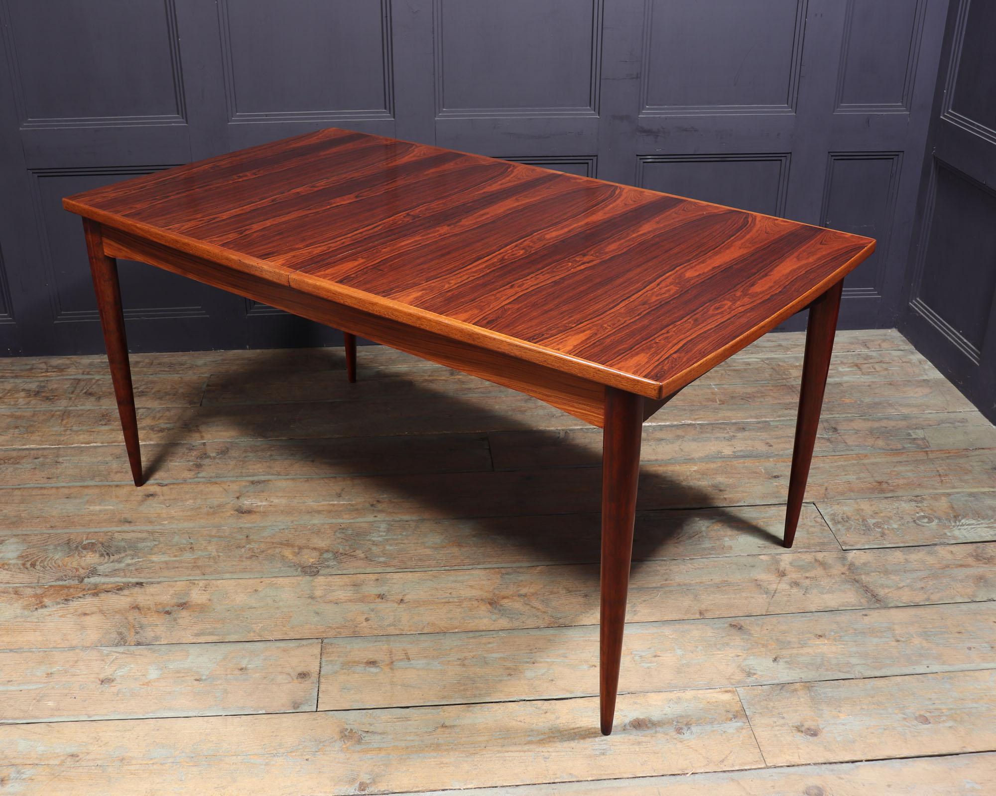 Midcentury Rosewood Extending Table For Sale 4
