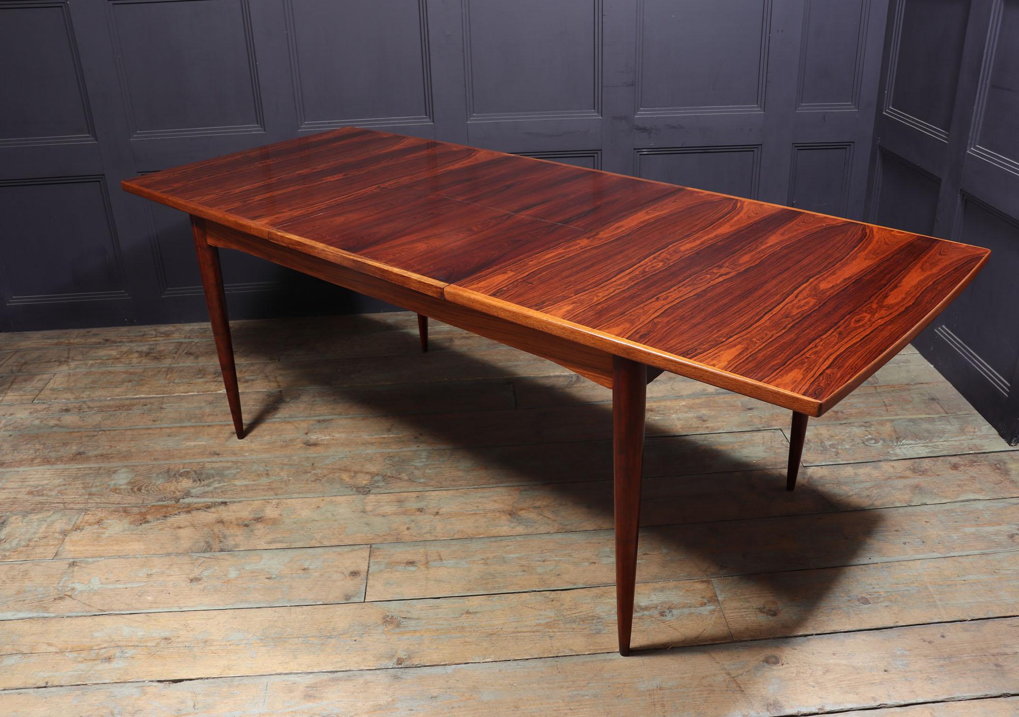 Midcentury Rosewood Extending Table For Sale 5