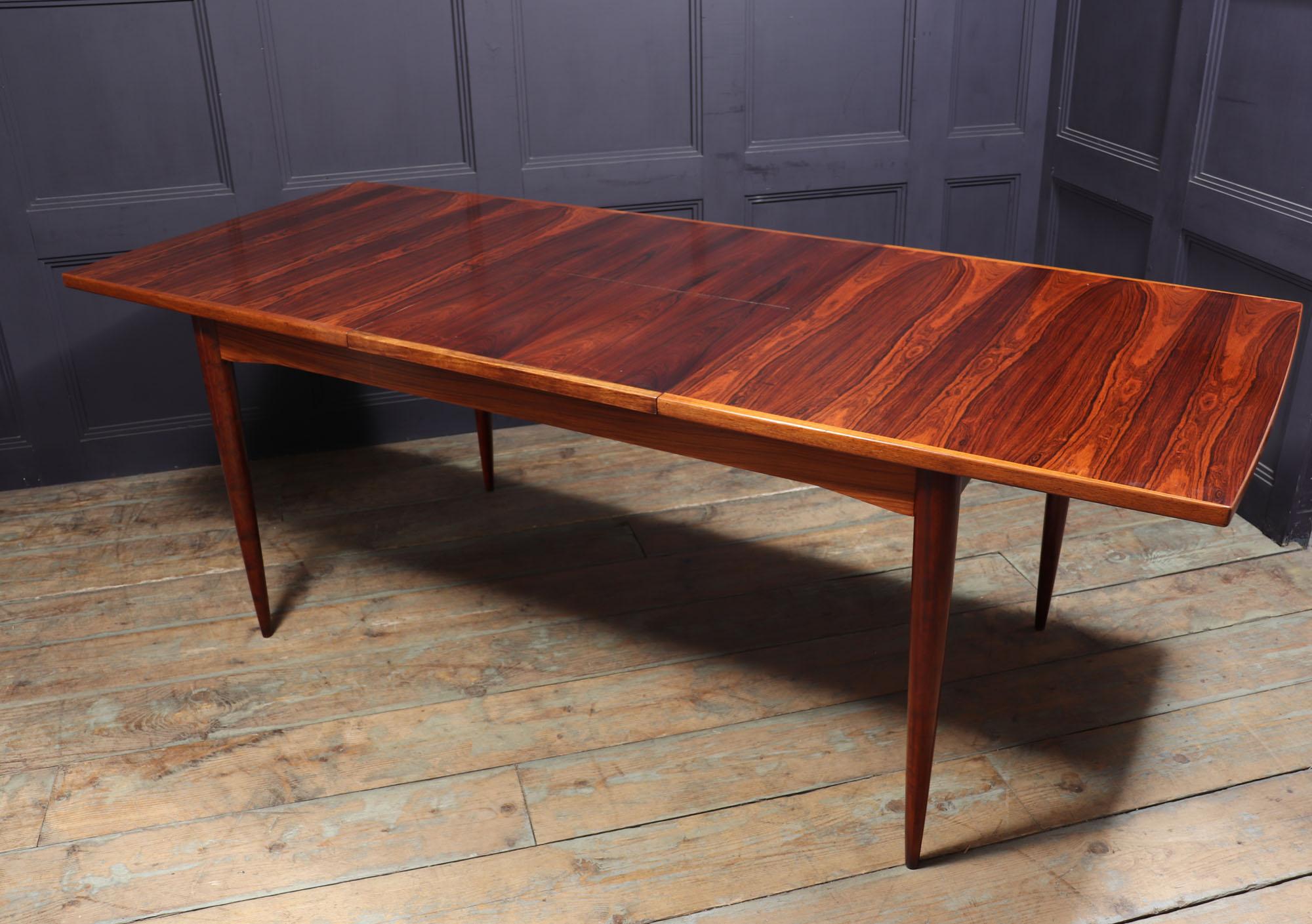 Midcentury Rosewood Extending Table For Sale 6