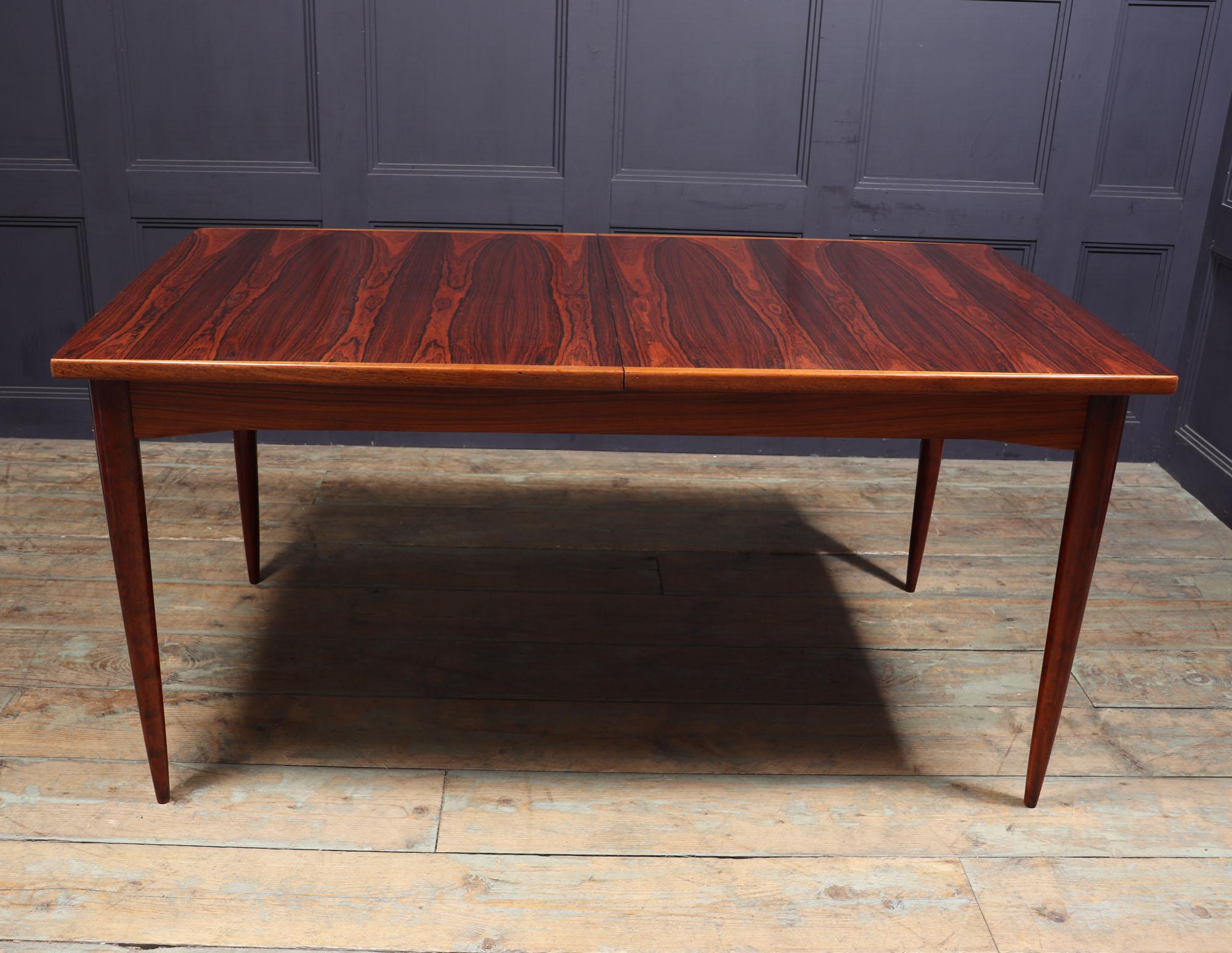 Midcentury Rosewood Extending Table For Sale 2