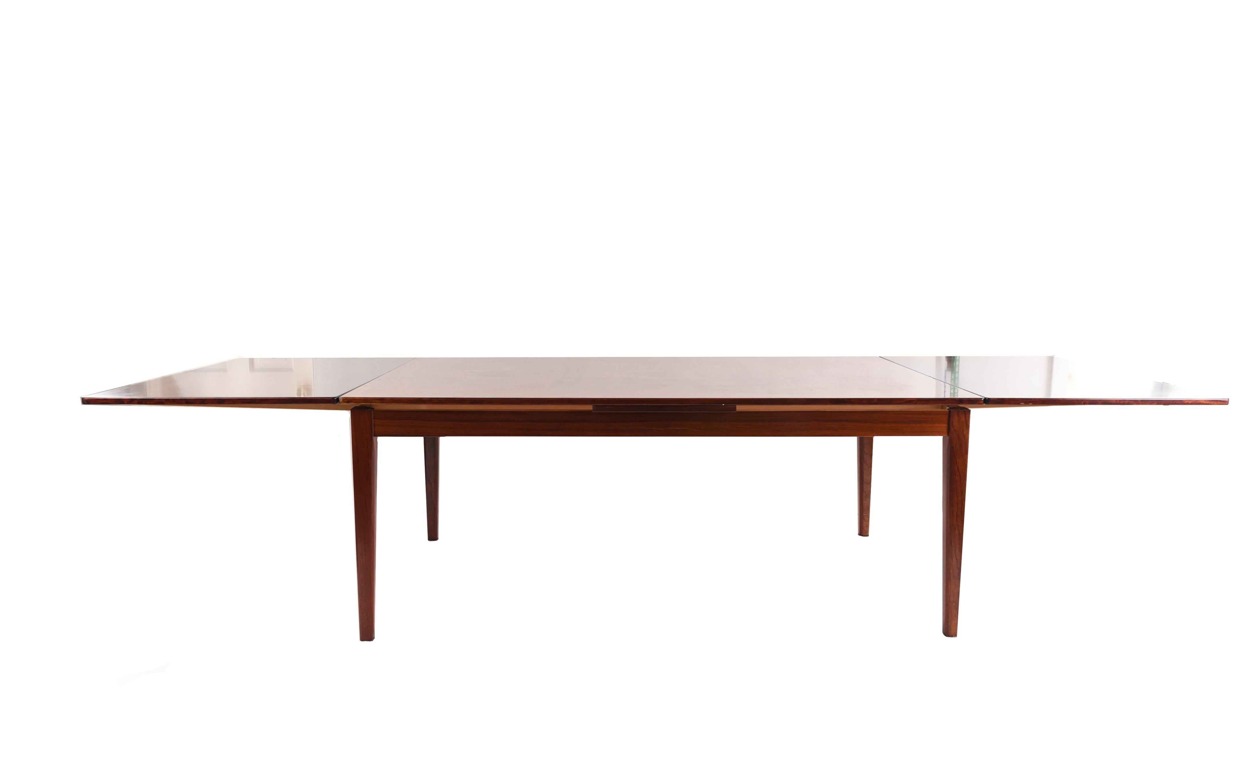 Midcentury Rosewood Extension Dining Table 6
