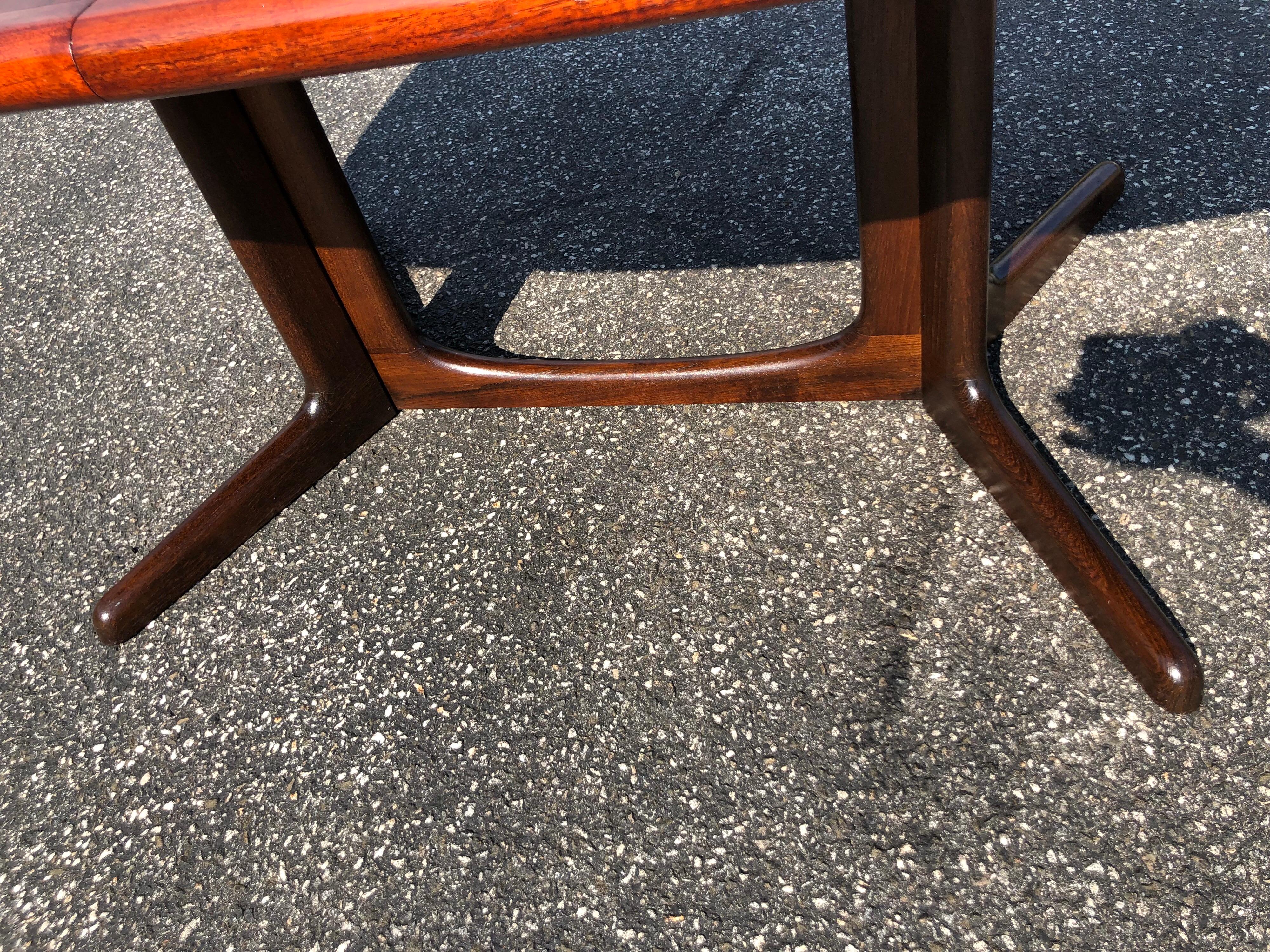 Mid-Century Rosewood Extension Table by Niels Otto Moller for Gudme Mobelfabrik In Good Condition In Redding, CT
