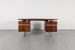 Mid-Century Rosewood Floating Top Executive Desk by Fristho
