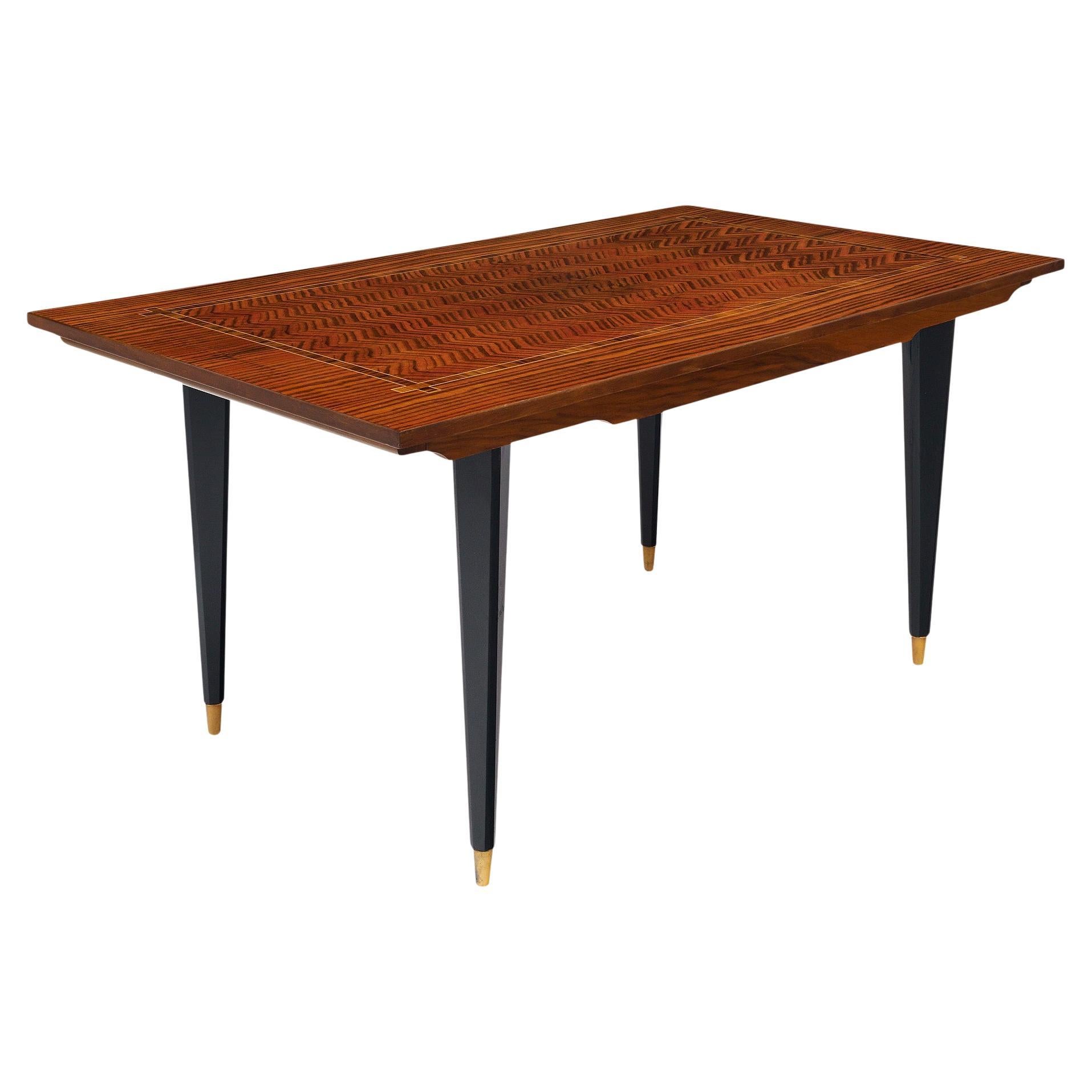 Mid-Century Rosewood French Dining Table