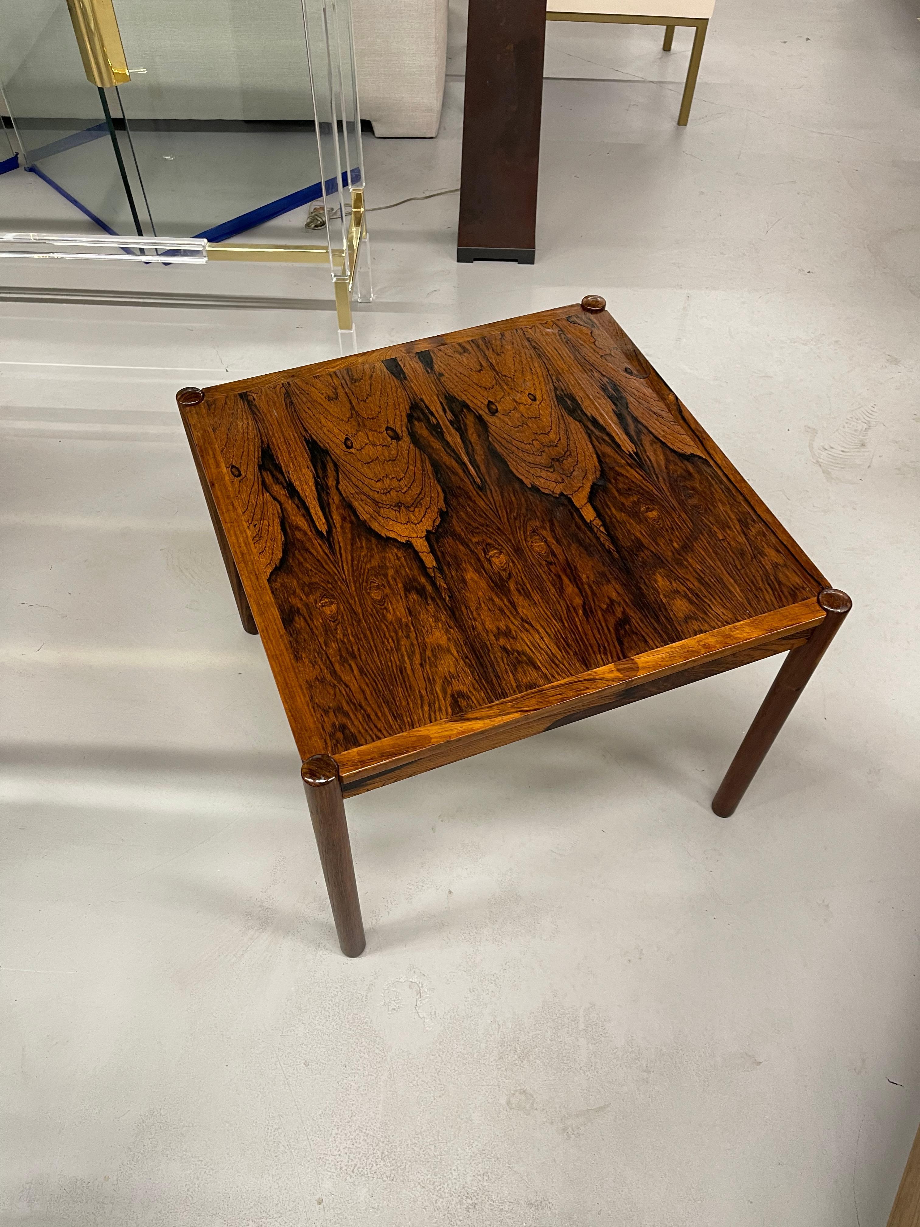 Mid Century Rosewood Game Table 9