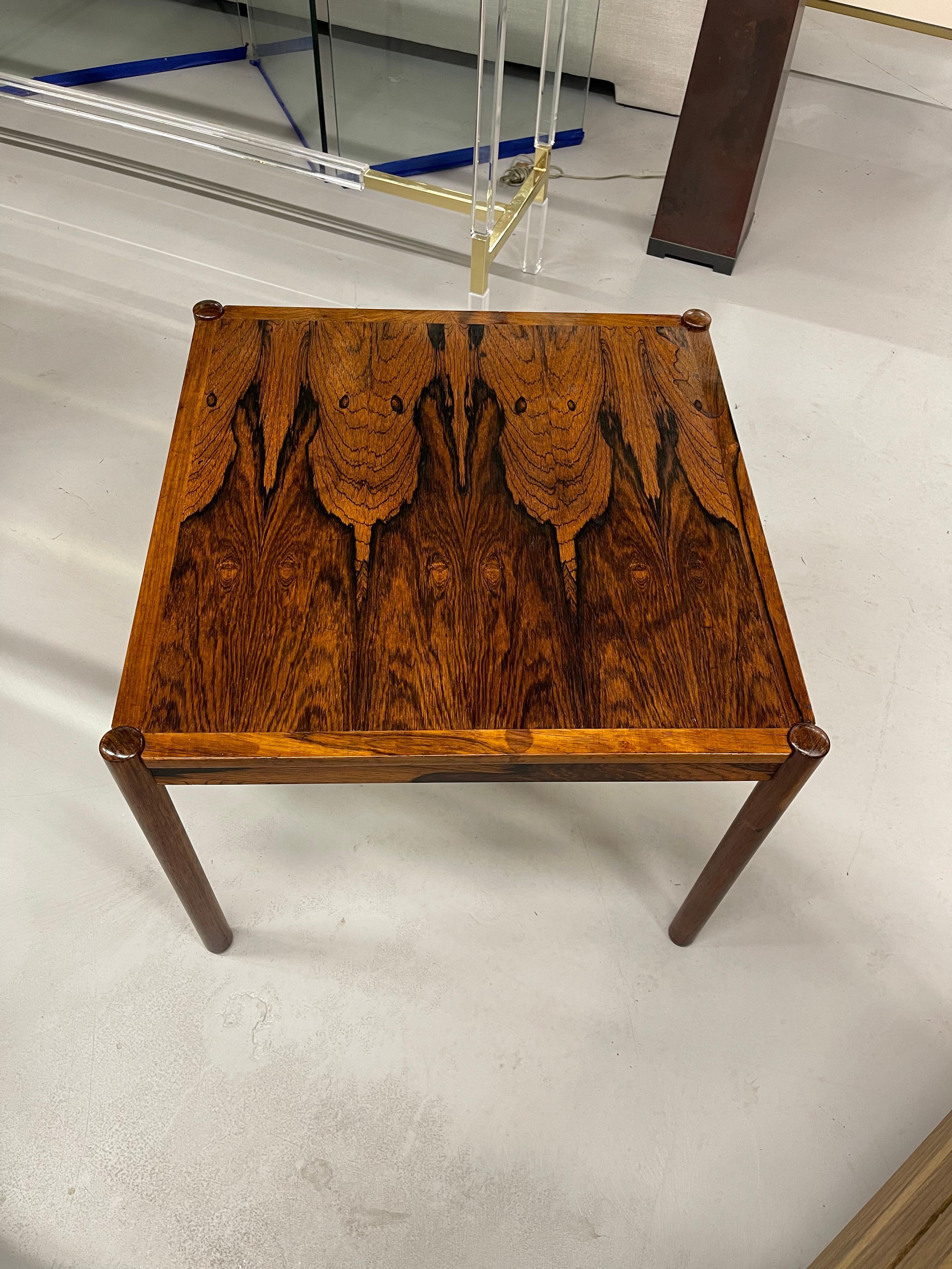 Mid Century Rosewood Game Table 10