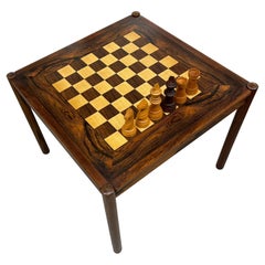 Vintage Mid Century Rosewood Game Table