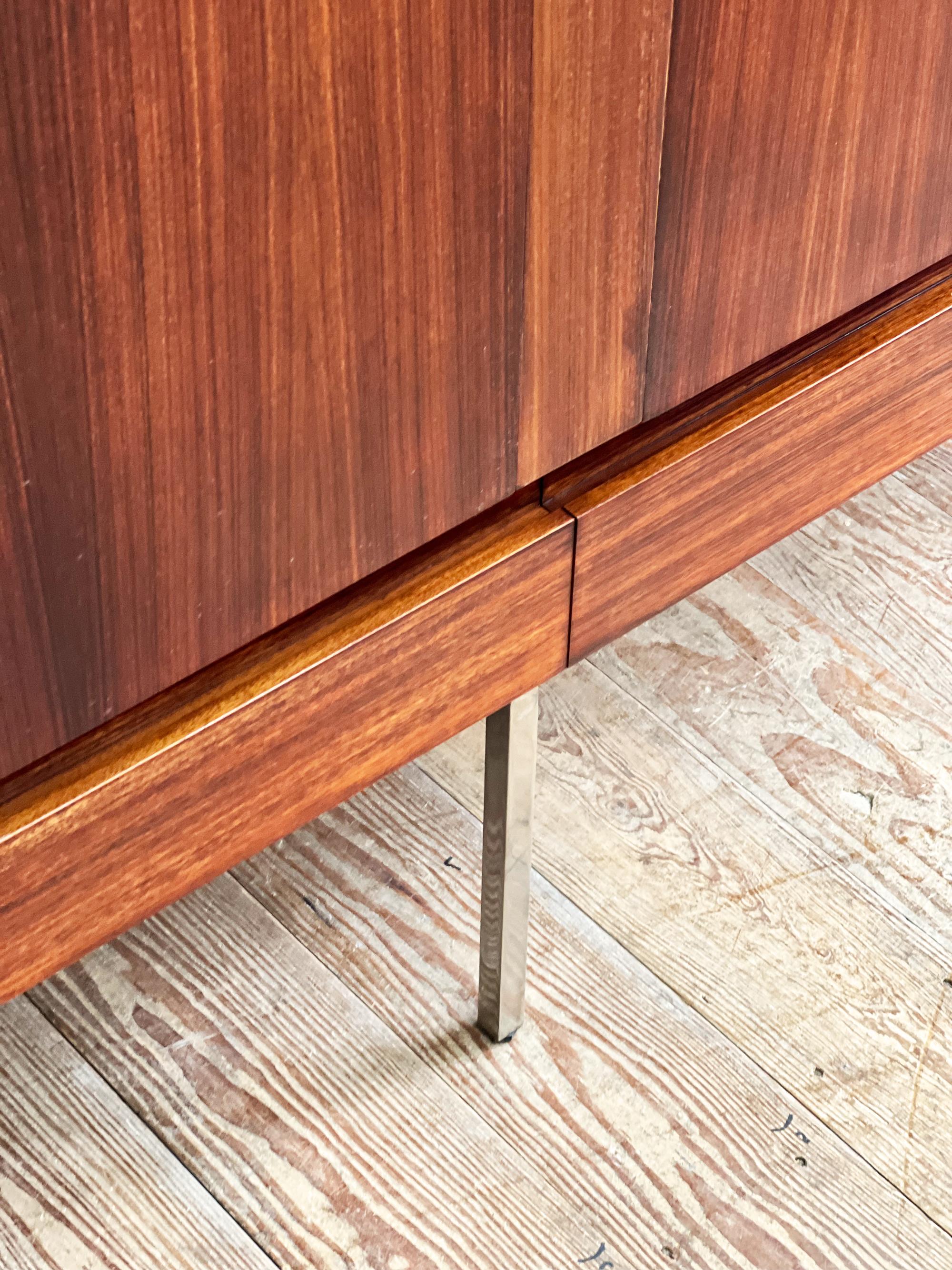 Mid Century Rosewood Highboard or Credenza by Dieter Waeckerlin, Behr, Germany For Sale 11