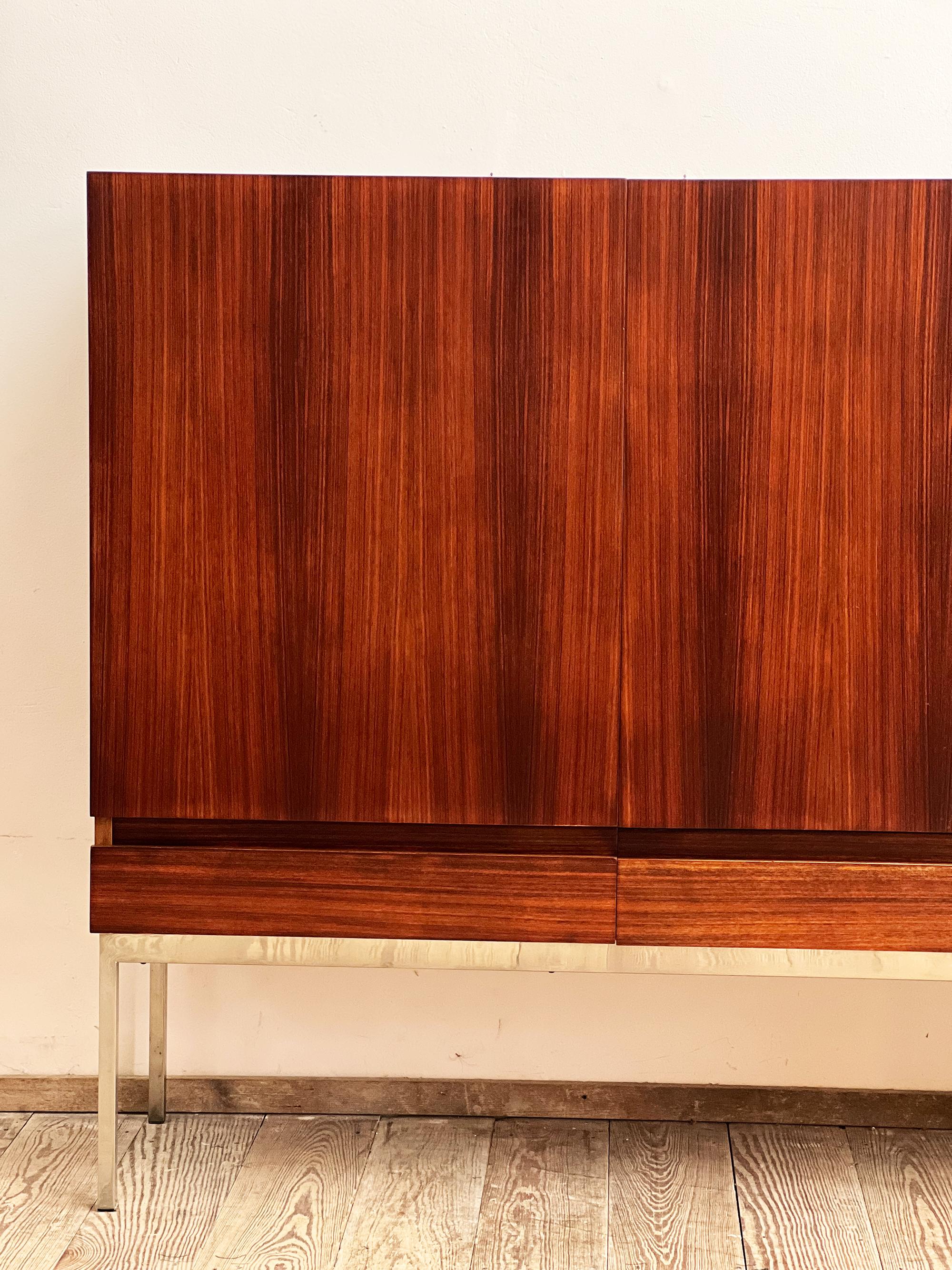 Maple Mid Century Rosewood Highboard or Credenza by Dieter Waeckerlin, Behr, Germany For Sale