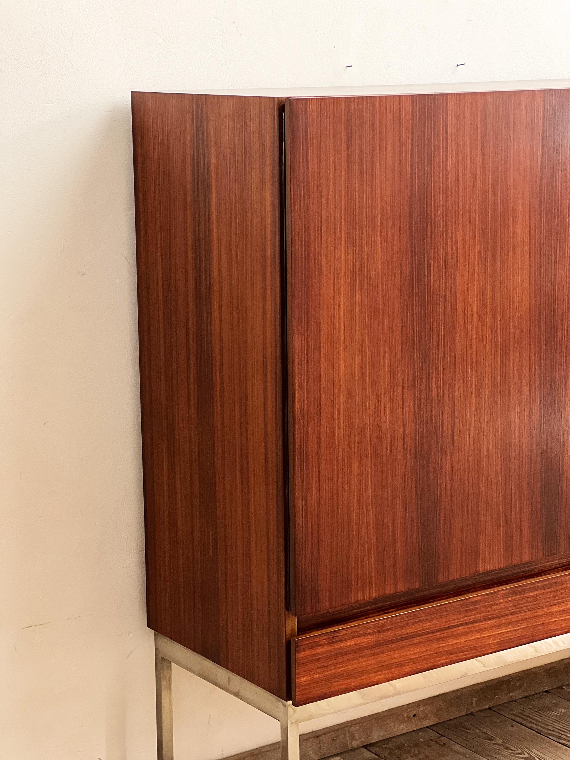 Mid Century Rosewood Highboard or Credenza by Dieter Waeckerlin, Behr, Germany For Sale 2