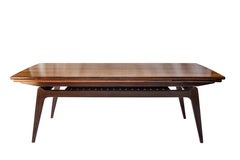 Midcentury Rosewood Metamorphic Elevator Coffee Dinner Table, B. C. Møbler, 60's