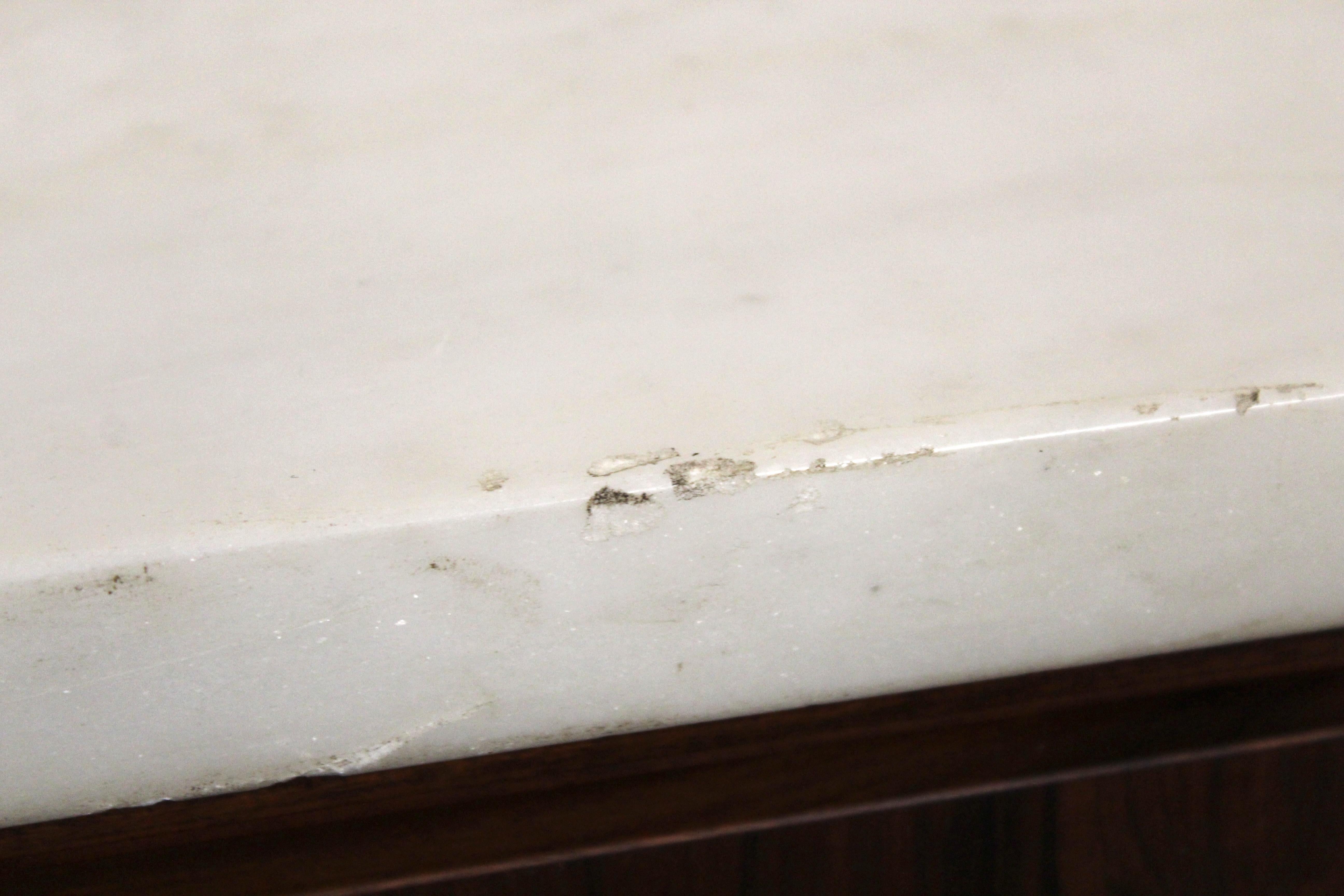 Mid-Century Rosewood & Marble Cabinet Tables For Sale 8