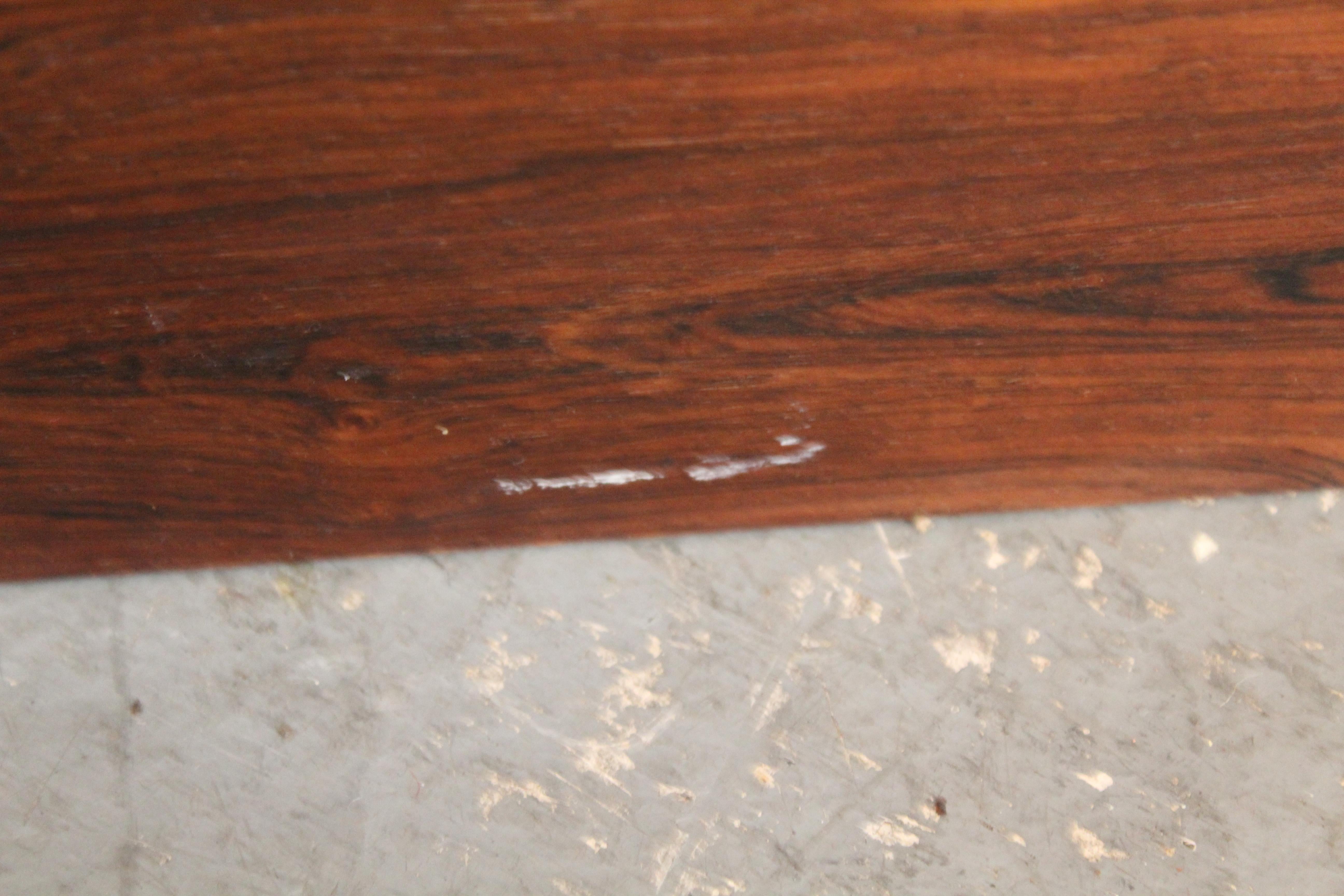 Mid-Century Rosewood & Marble Cabinet Tables For Sale 10