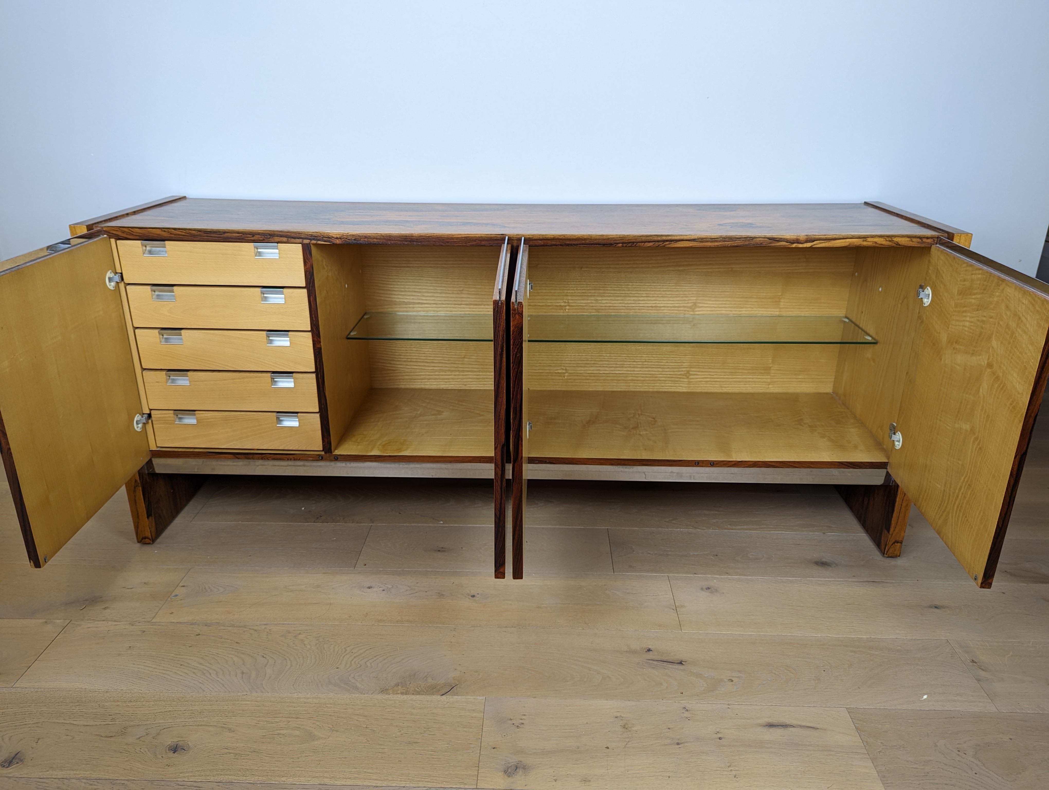 Mid-Century Rosewood Merrow Associates Sideboard with Chrome, Richard Young 6