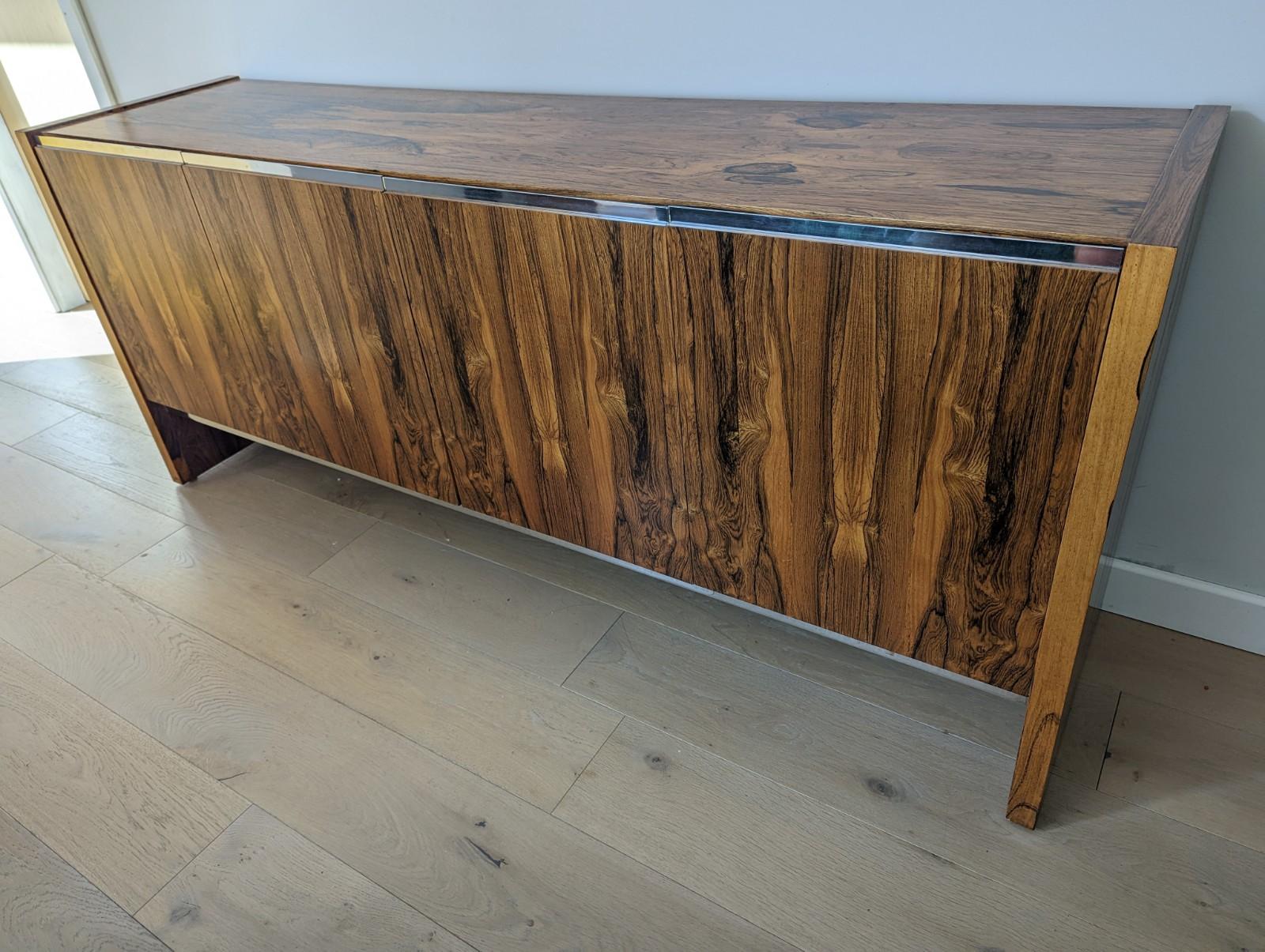 Mid-Century Rosewood Merrow Associates Sideboard with Chrome, Richard Young 12