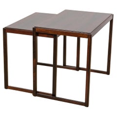 Set von 2 Beistelltischen aus Rosenholz, Mid-Century, 1960er Jahre, Schweden