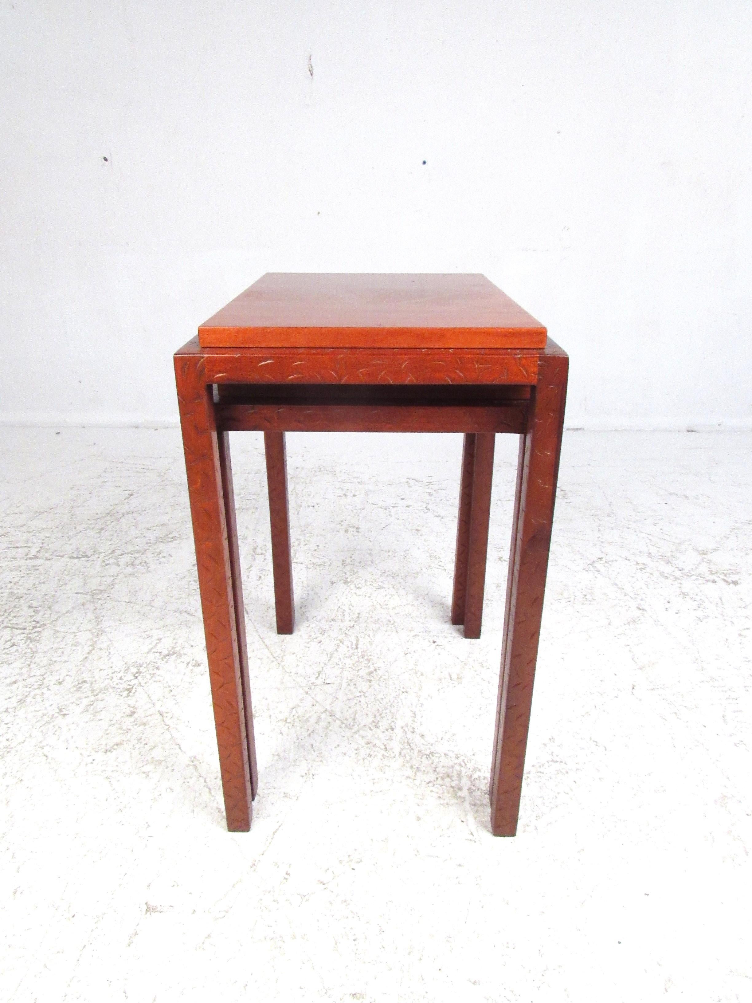 Midcentury Rosewood Nesting Tables For Sale 4