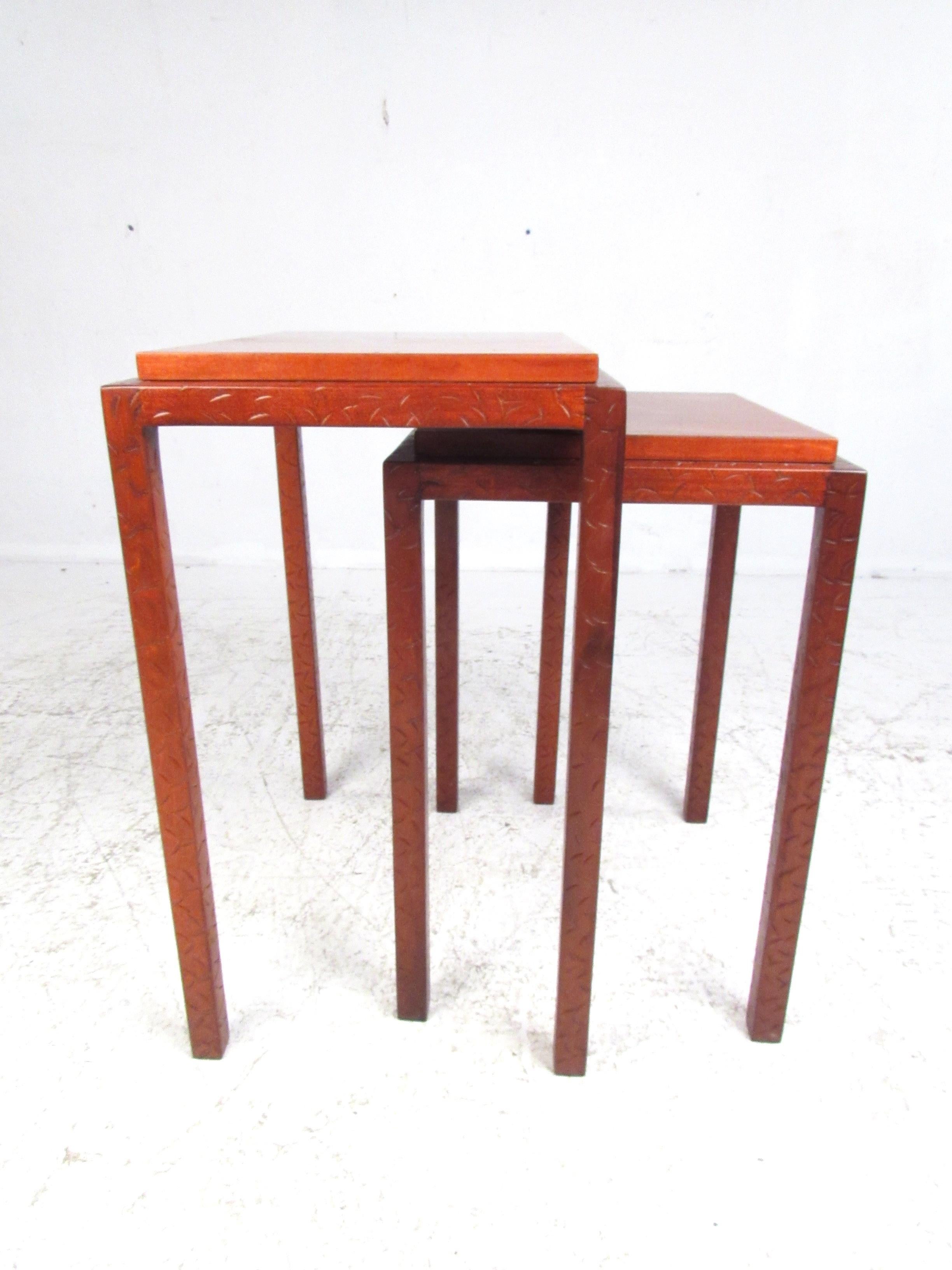Midcentury Rosewood Nesting Tables For Sale 5