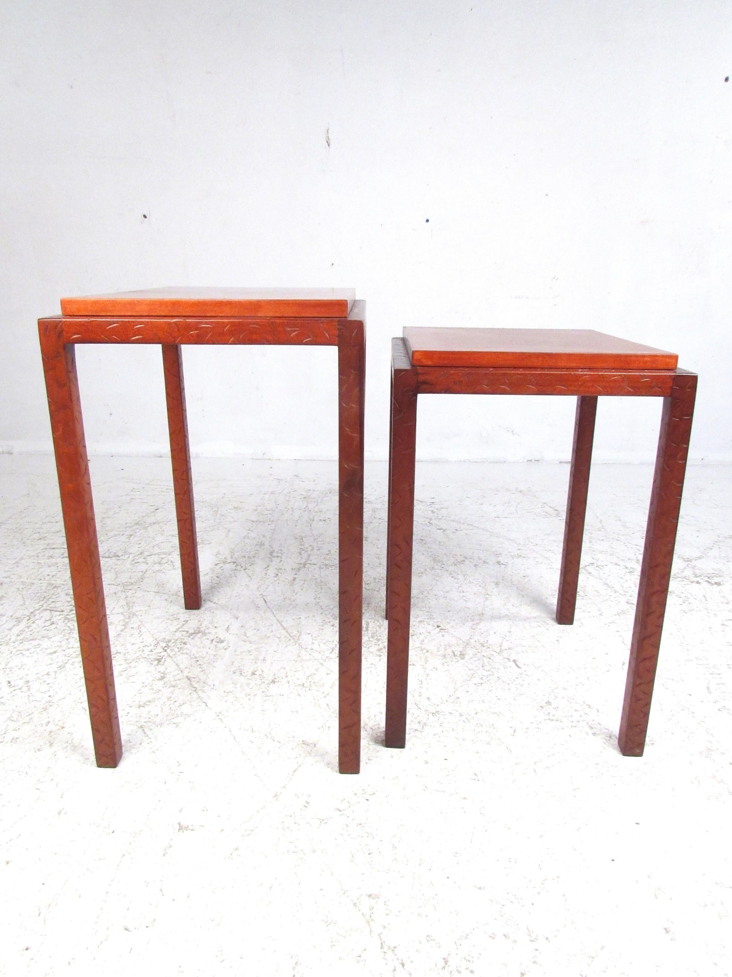 Midcentury Rosewood Nesting Tables For Sale 6