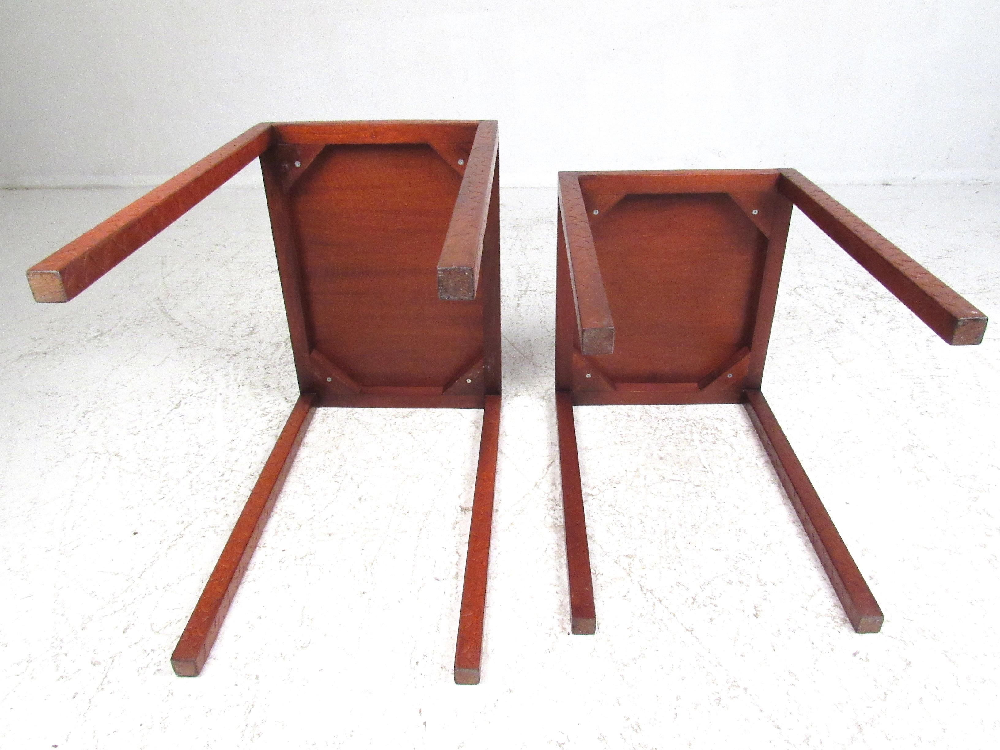 Midcentury Rosewood Nesting Tables For Sale 9
