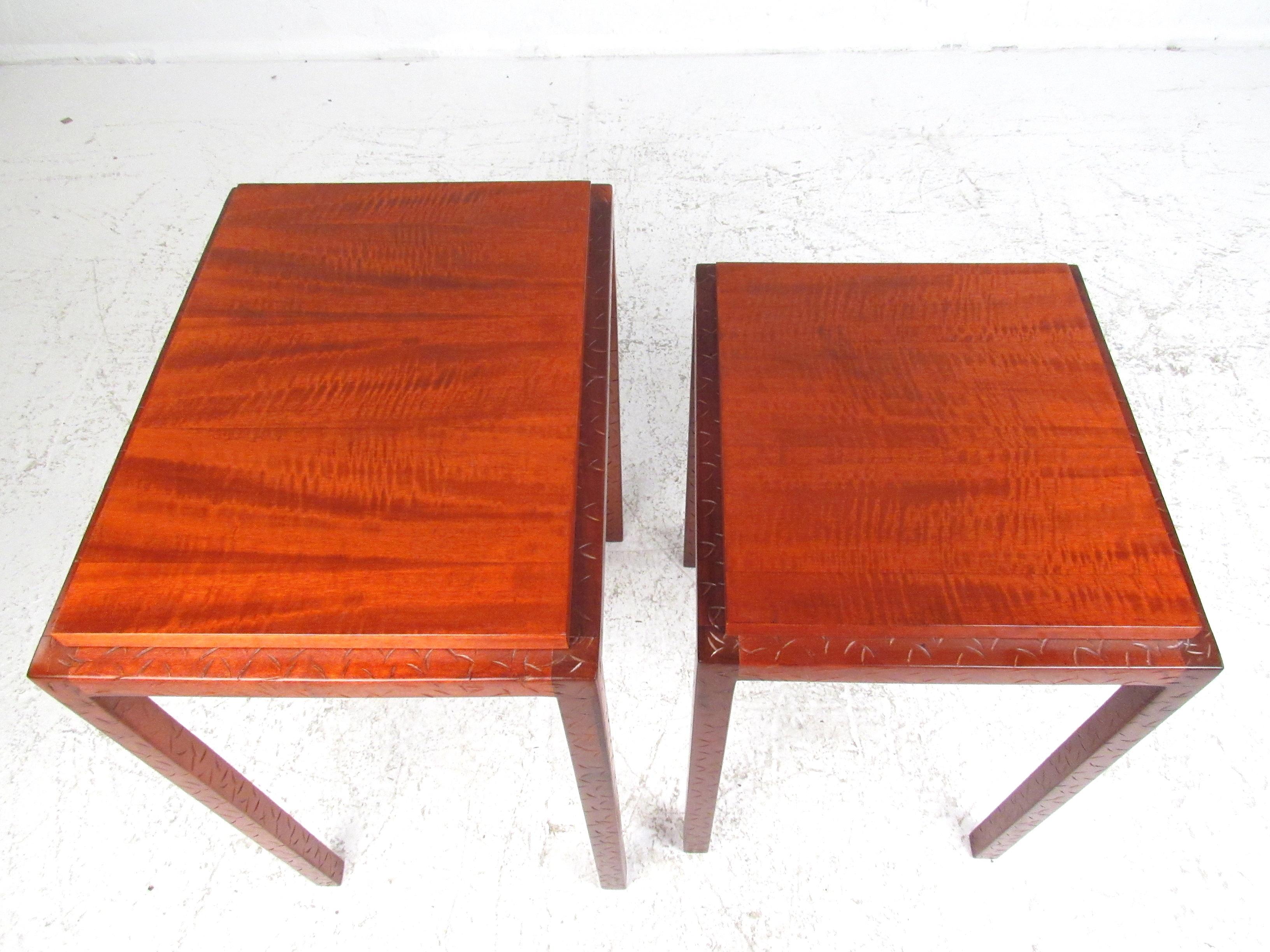 Midcentury Rosewood Nesting Tables For Sale 13