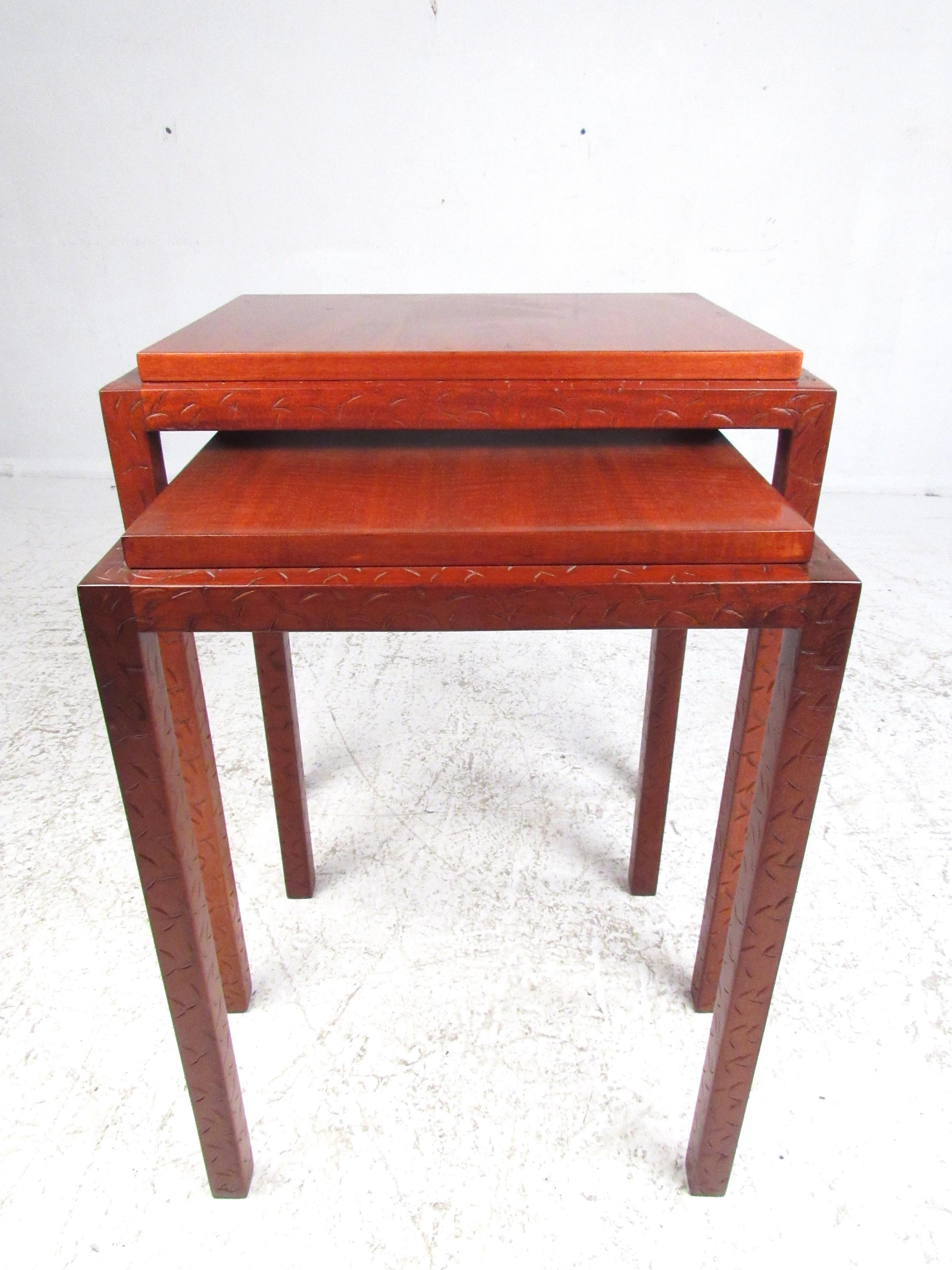 Midcentury Rosewood Nesting Tables For Sale 1