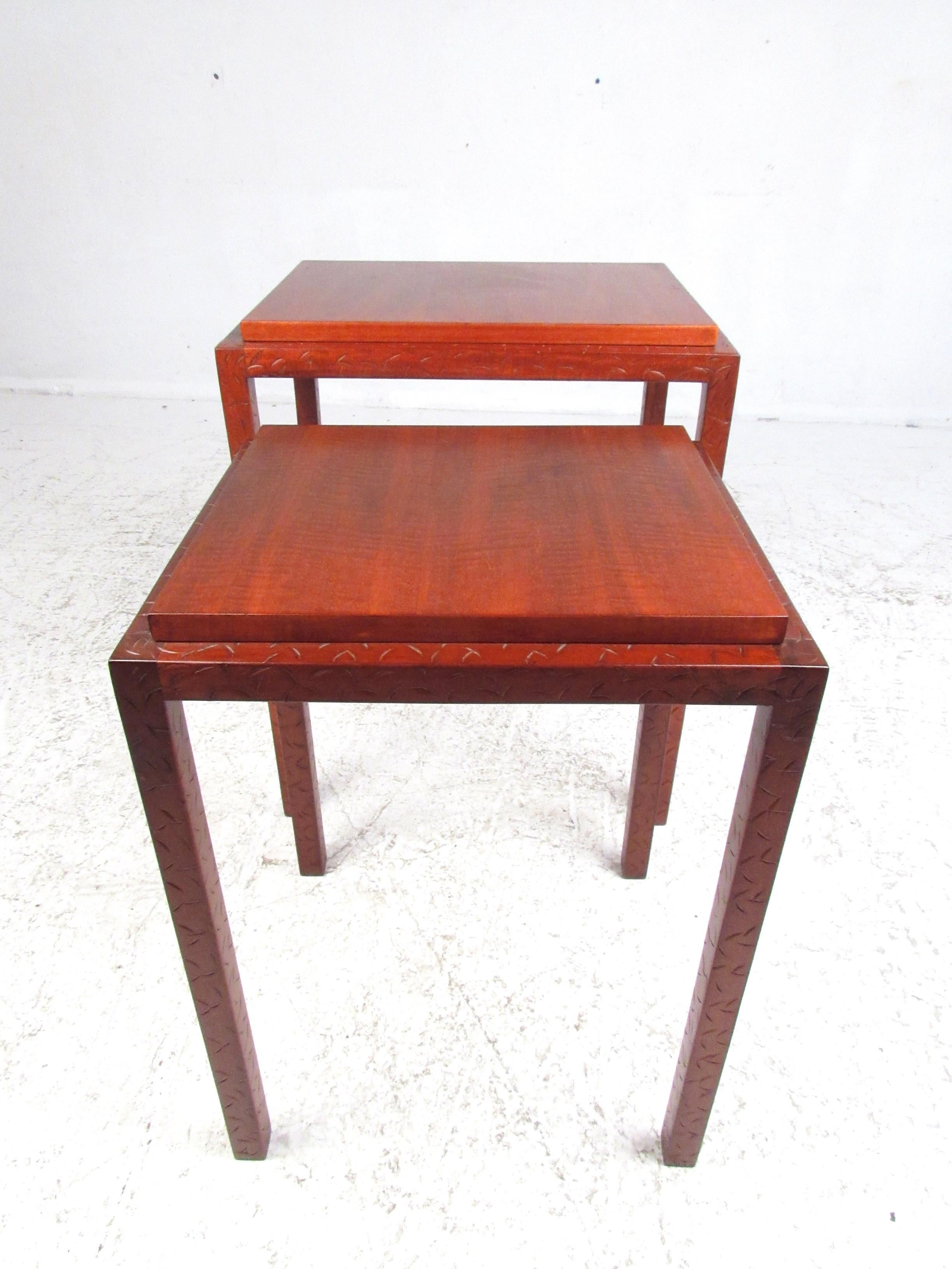 Midcentury Rosewood Nesting Tables For Sale 2