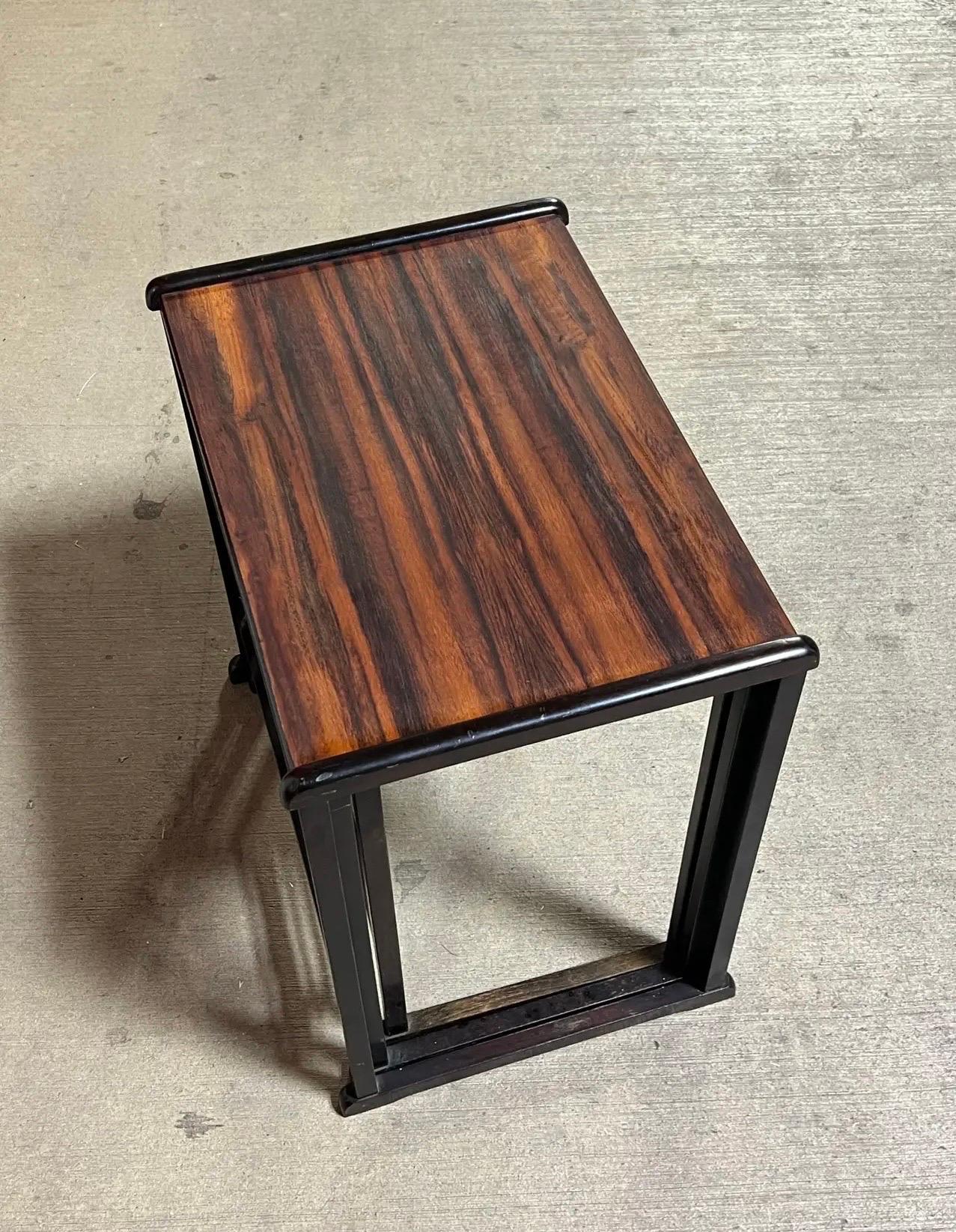 Mid-Century Modern Mid Century Rosewood Nesting Tables - Set of 3 For Sale