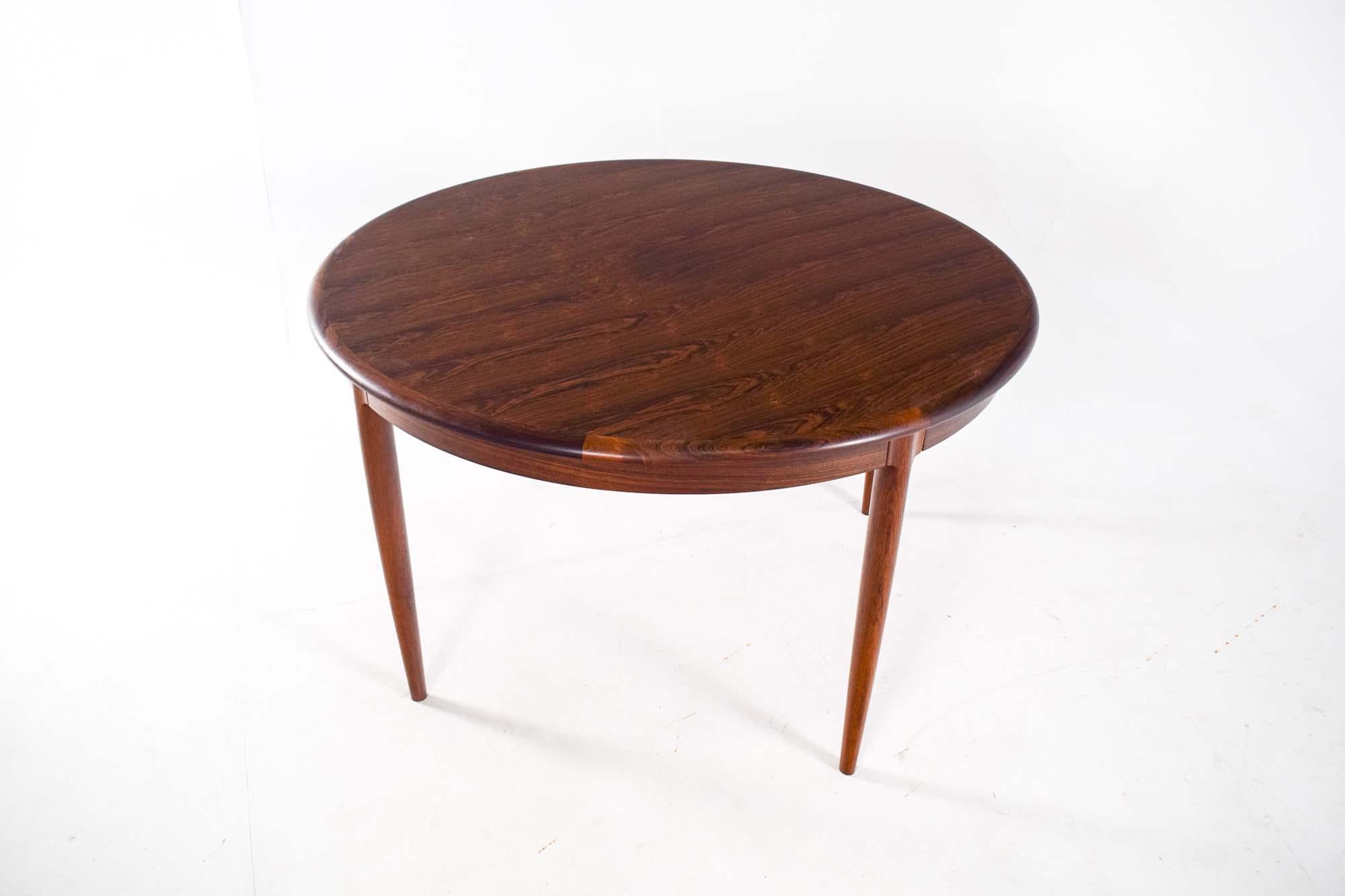 Danish Mid Century Rosewood Niels Moller Dining Table Model 15, 1960s For Sale