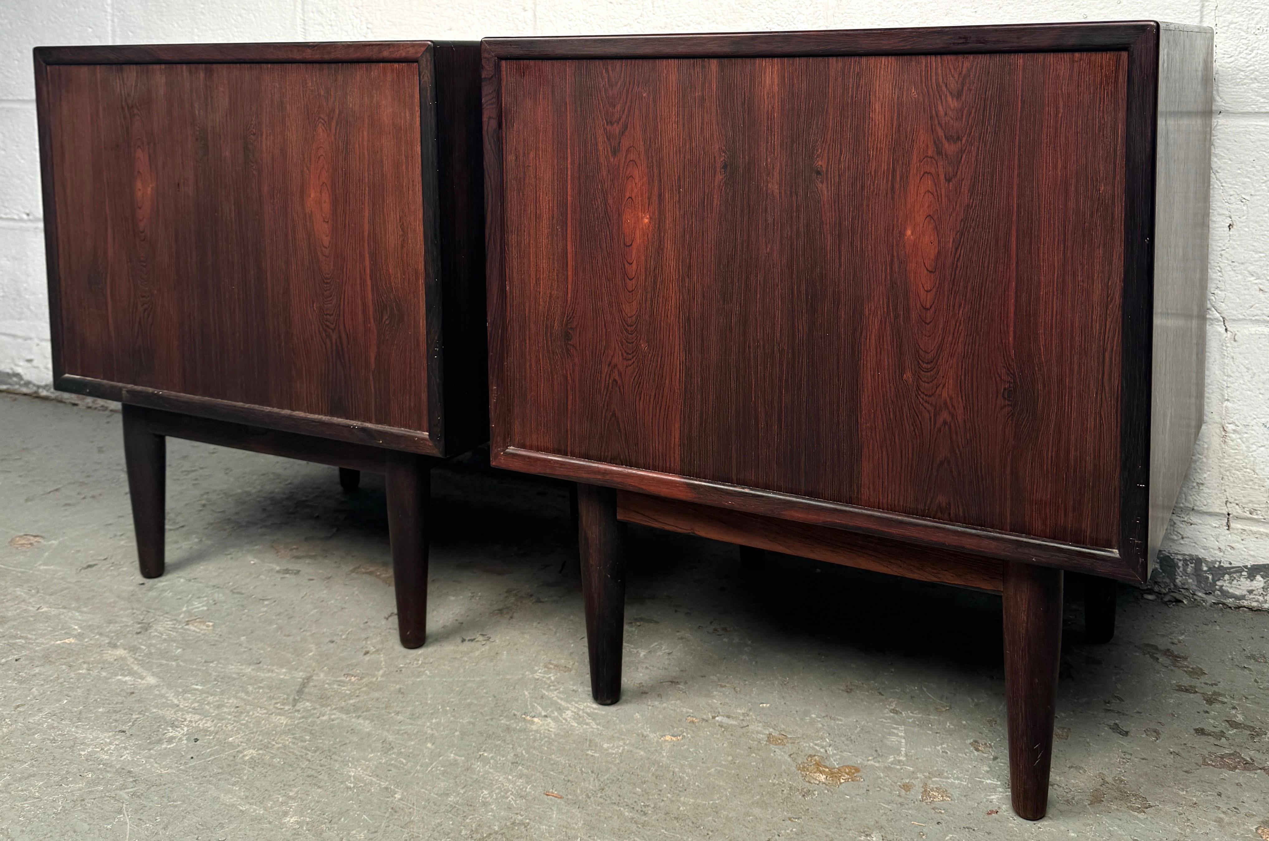 Palisander Nachttische von Falster (Mitte des Jahrhunderts) im Angebot 11
