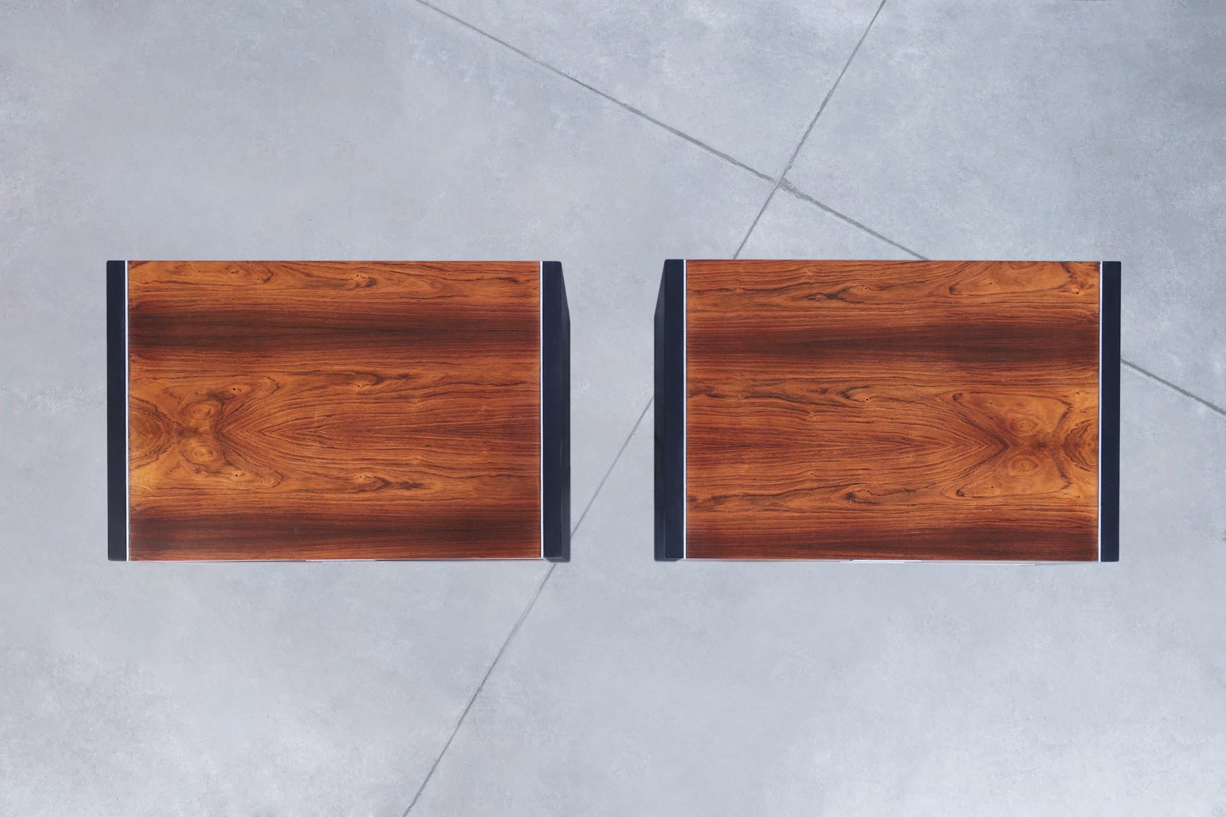 Mid-Century Rosewood Nightstands by Robert Baron for Glenn of California 7
