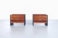 Mid-Century Rosewood Nightstands by Robert Baron for Glenn of California