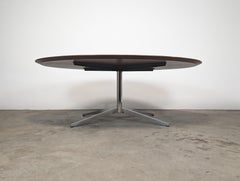 Mid Century Rosewood Oval Dining/Conference Table by Florence Knoll, c1960s