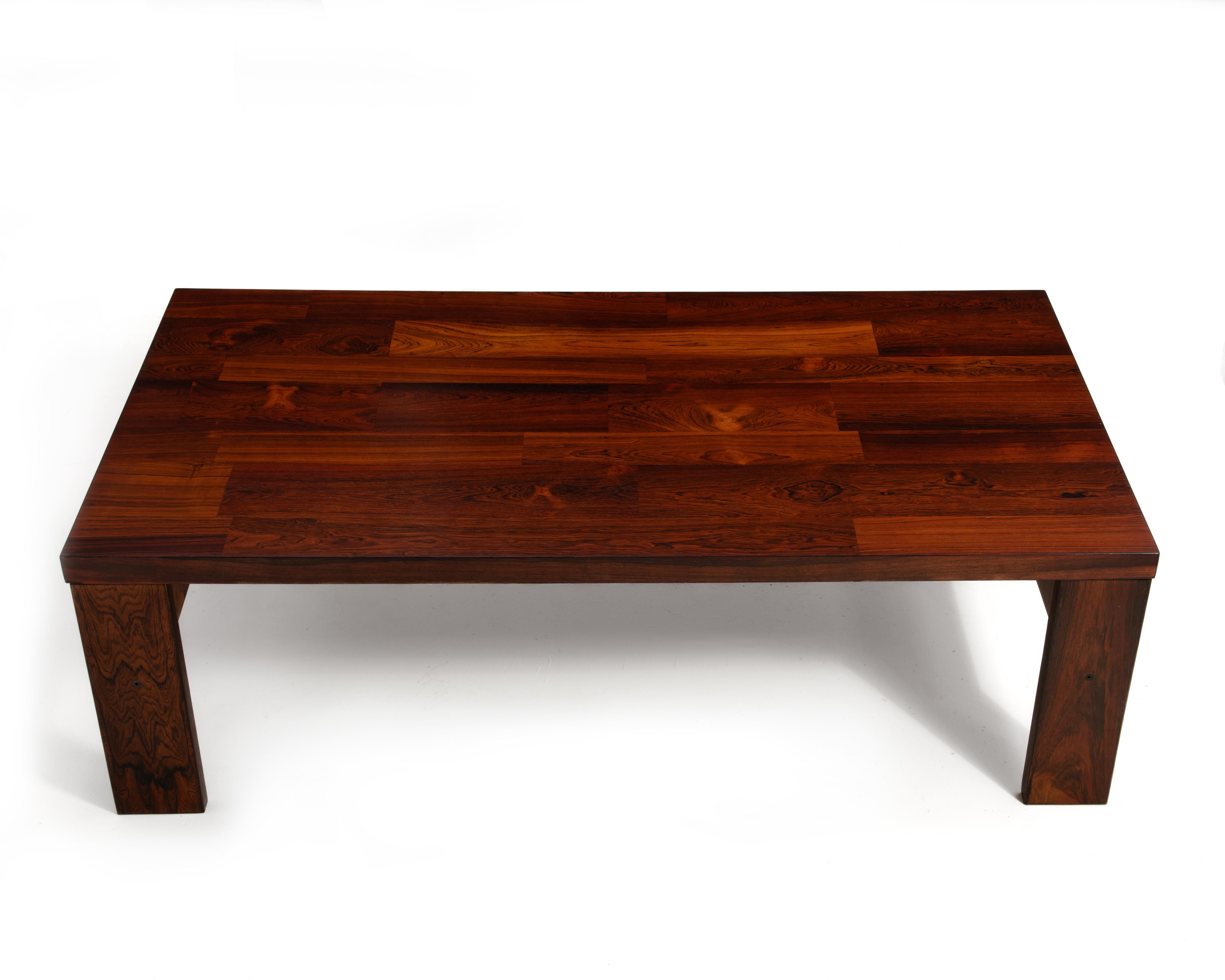 Tavolino da caffè in legno di palissandro di metà secolo Scandinavo Poul Cadovius in vendita 3